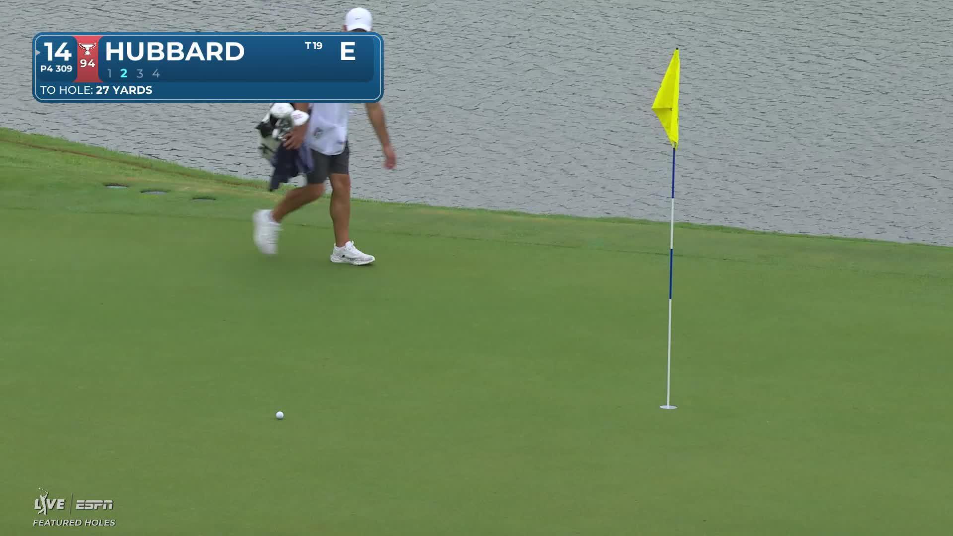 Mark Hubbard makes birdie on No. 14 at THE CJ CUP