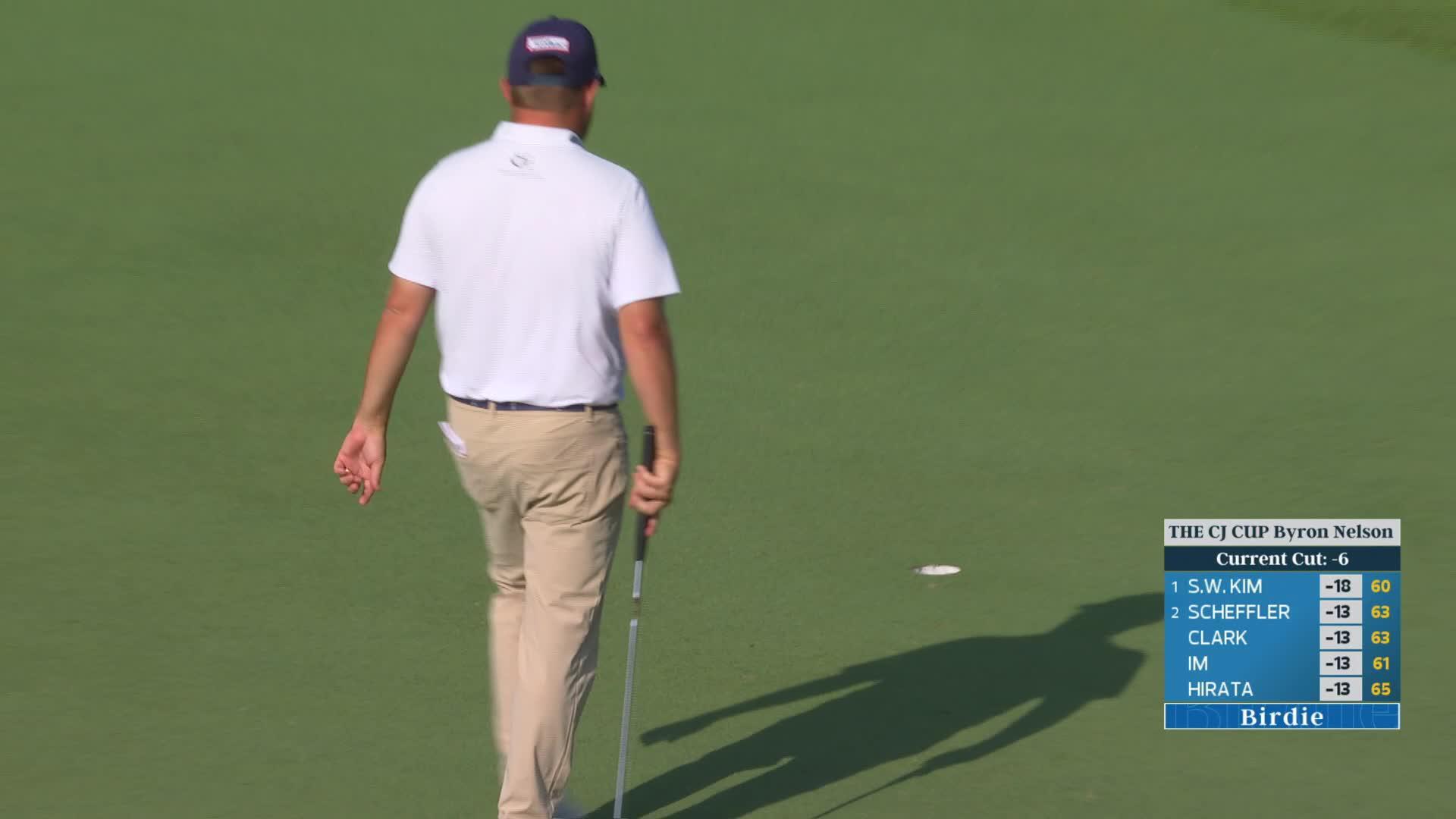Zac Blair sinks 34-foot birdie putt on No. 7 at THE CJ CUP