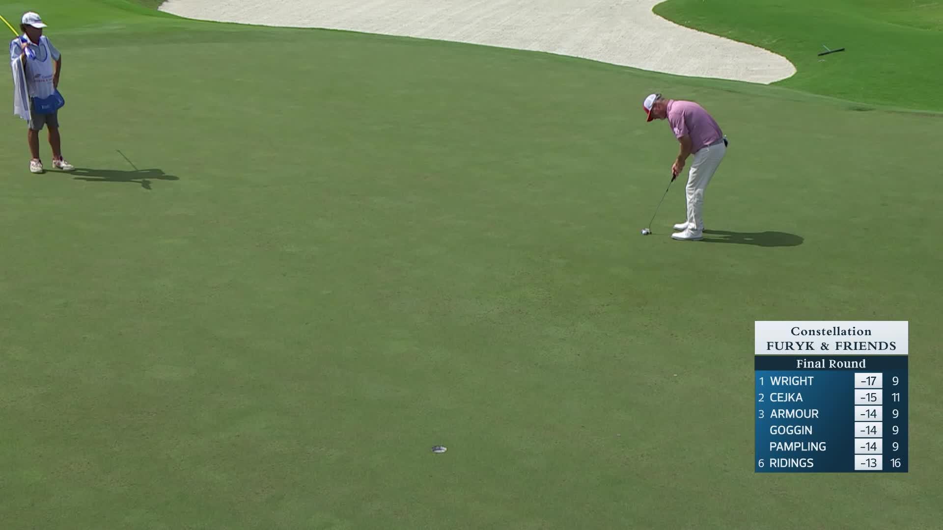 Tag Ridings makes birdie on No. 17 at Constellation FURYK & FRIENDS