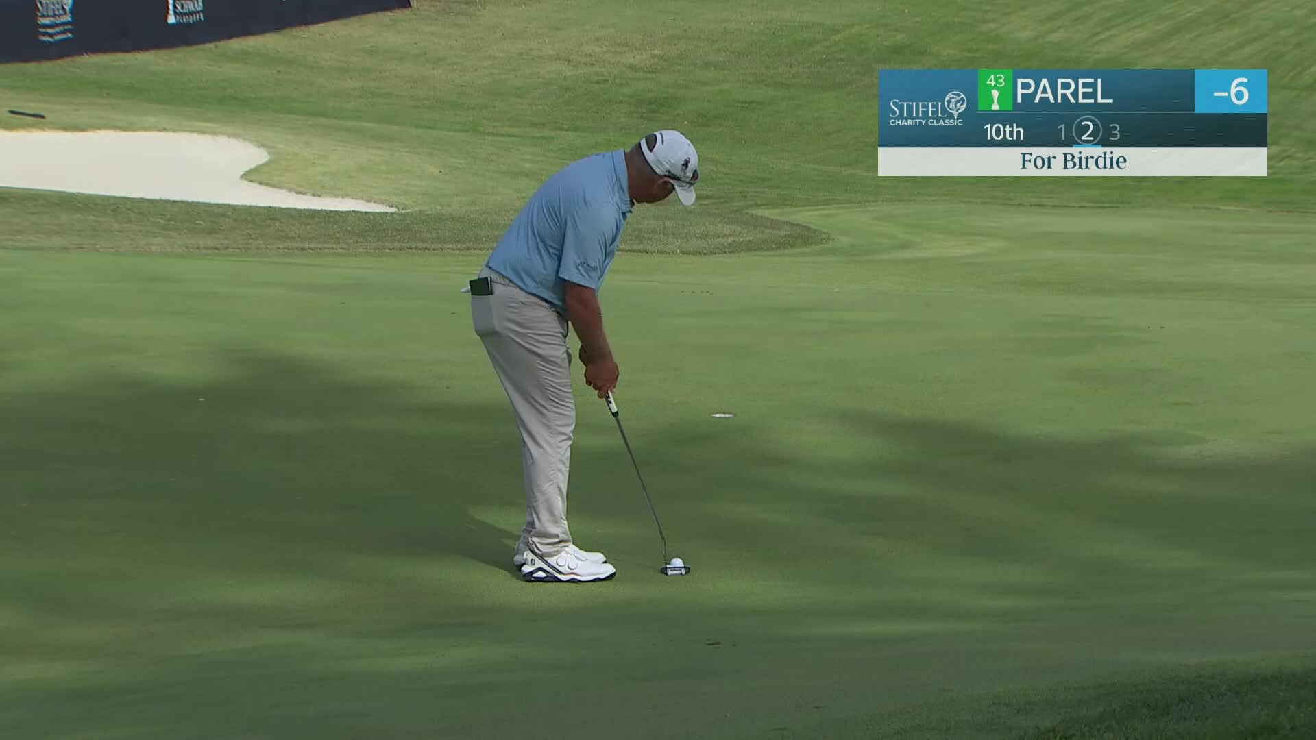 Scott Parel makes birdie on No. 10 at Stifel Charity Classic