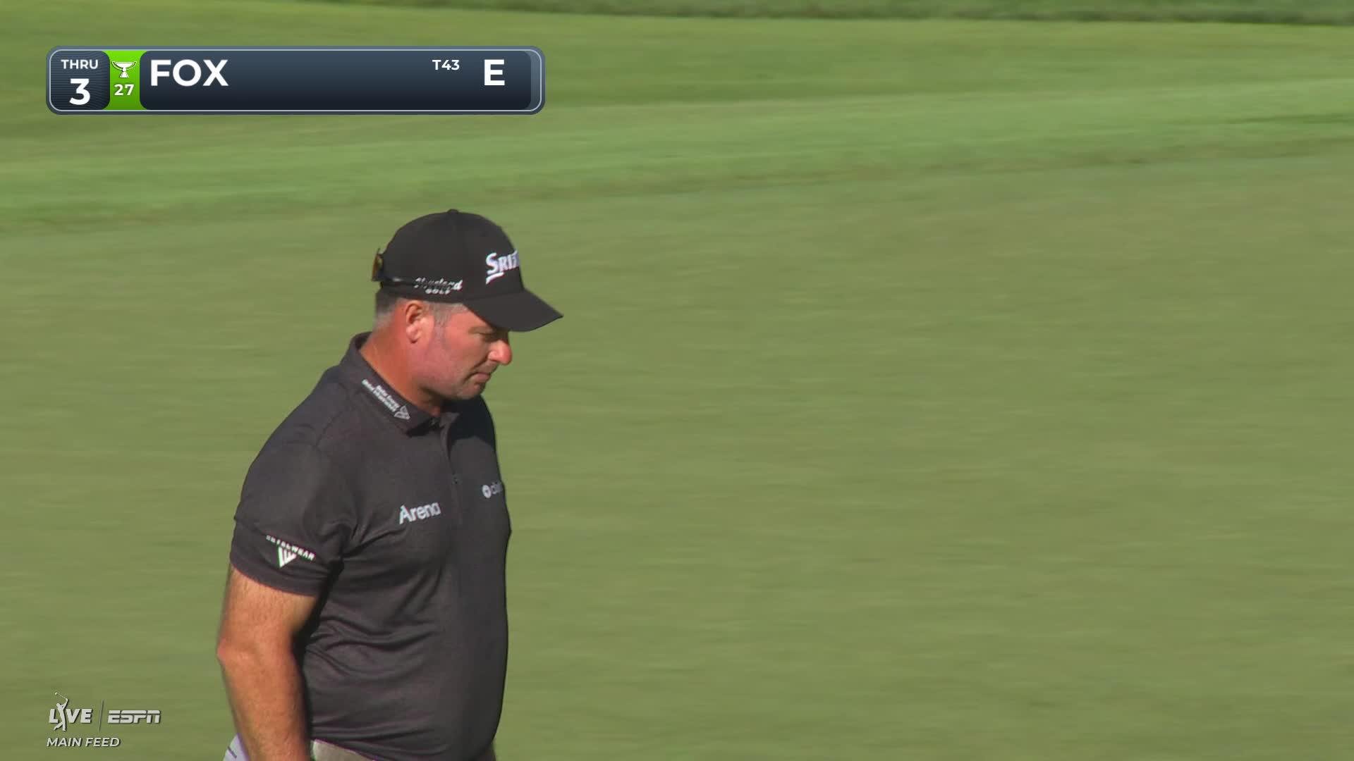 Ryan Fox hits tee shot to 6 feet, sets up birdie on No. 3 at BMW Championship