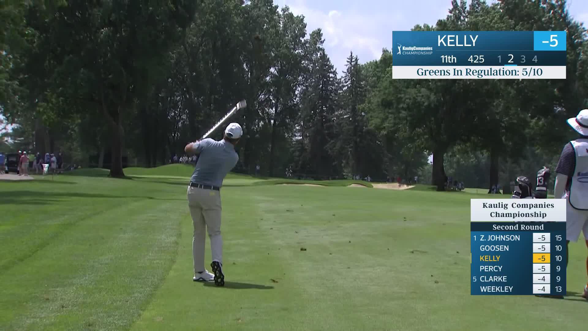 Jerry Kelly makes birdie on No. 11 at Kaulig Companies Championship