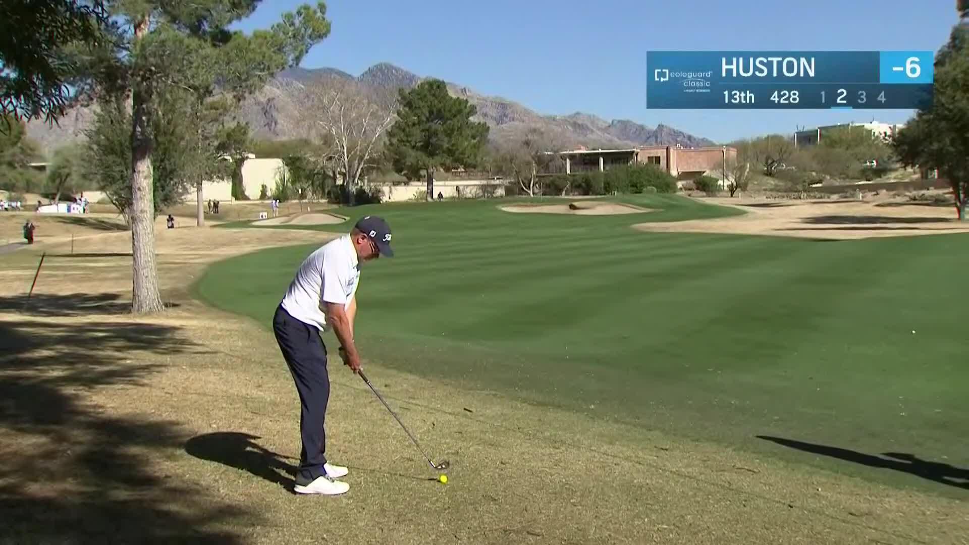 John Huston makes birdie on No. 13 at Cologuard