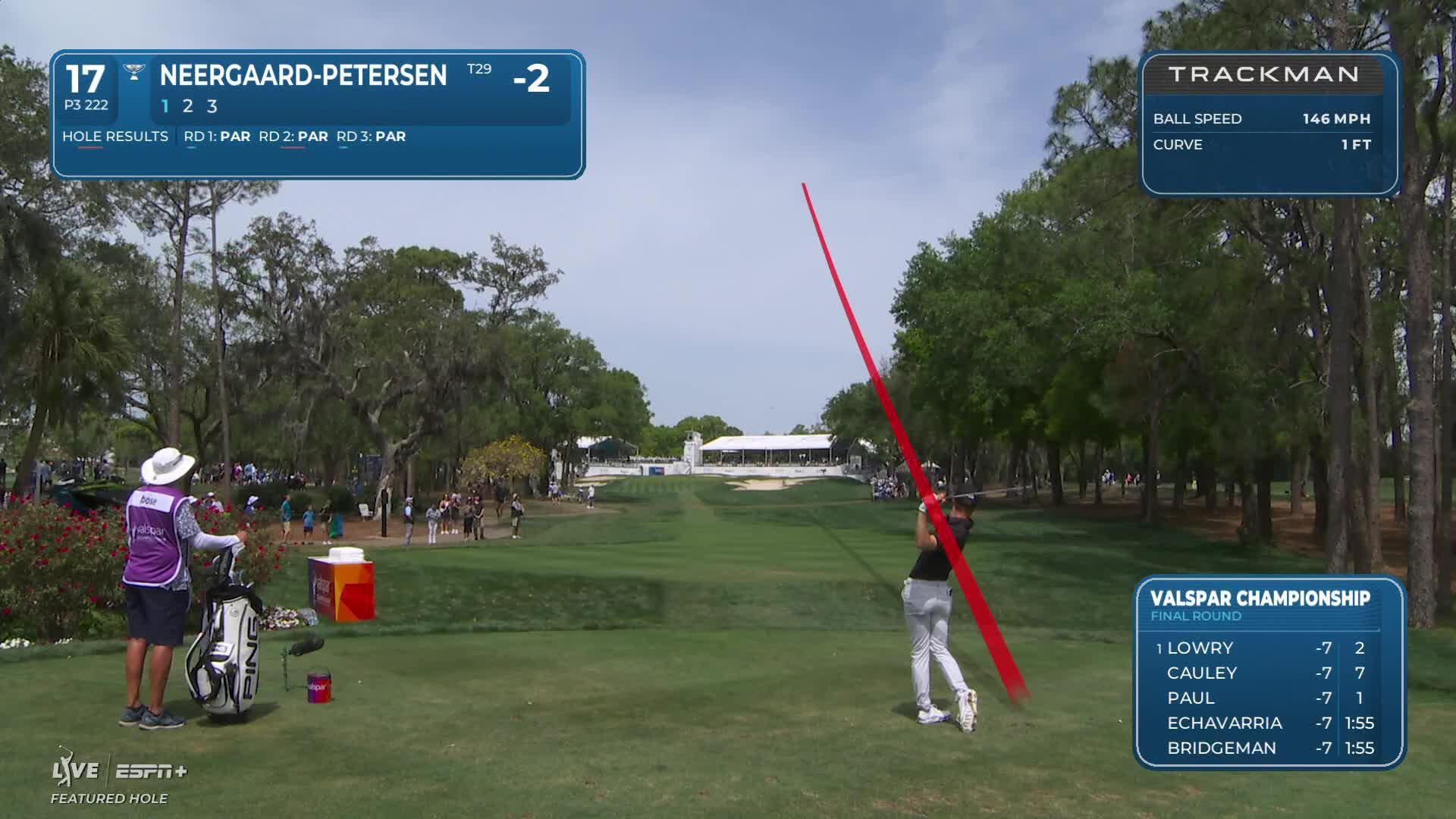 Rasmus Neergaard-Petersen sinks a 35-foot birdie putt at Valspar