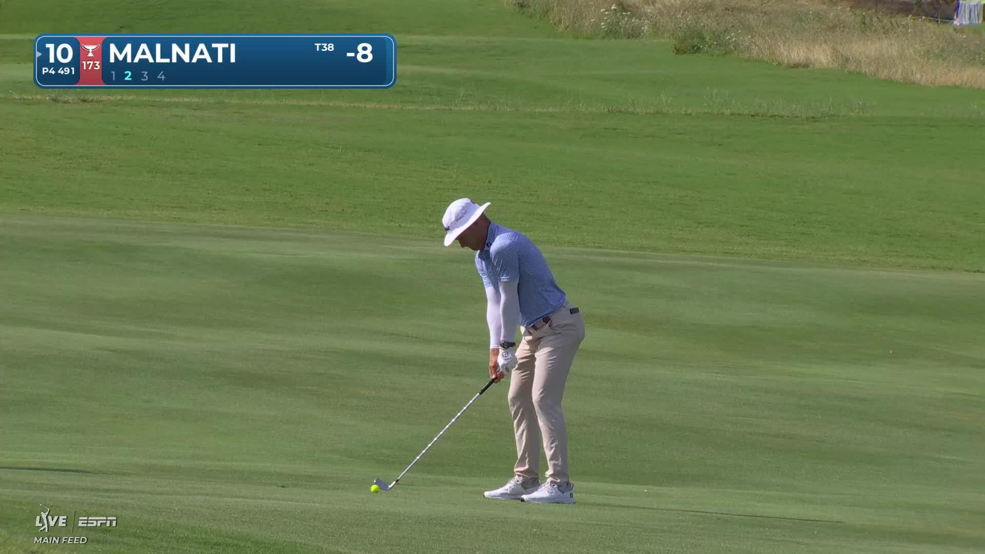 Peter Malnati sinks 10-foot birdie putt on No. 10 at THE CJ CUP