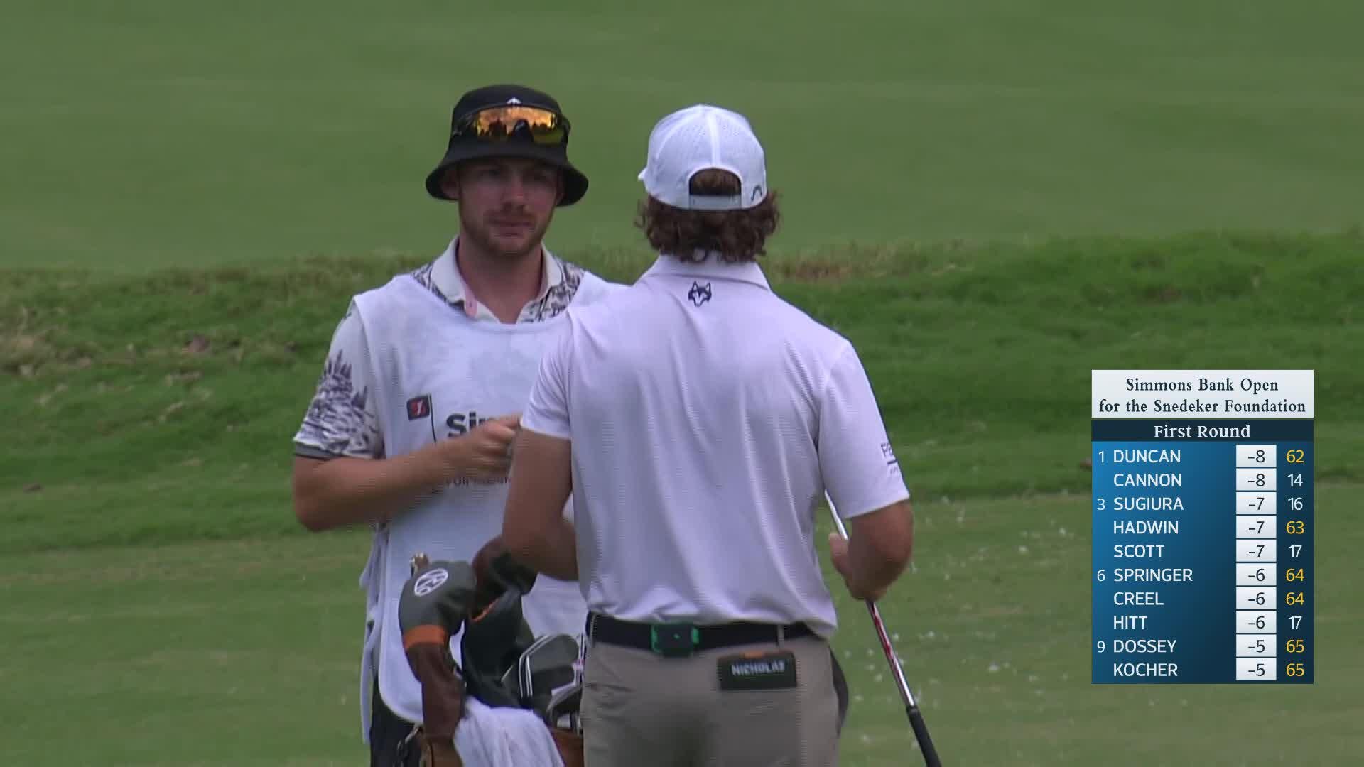 James Nicholas makes birdie on No. 17 at Simmons Bank Open