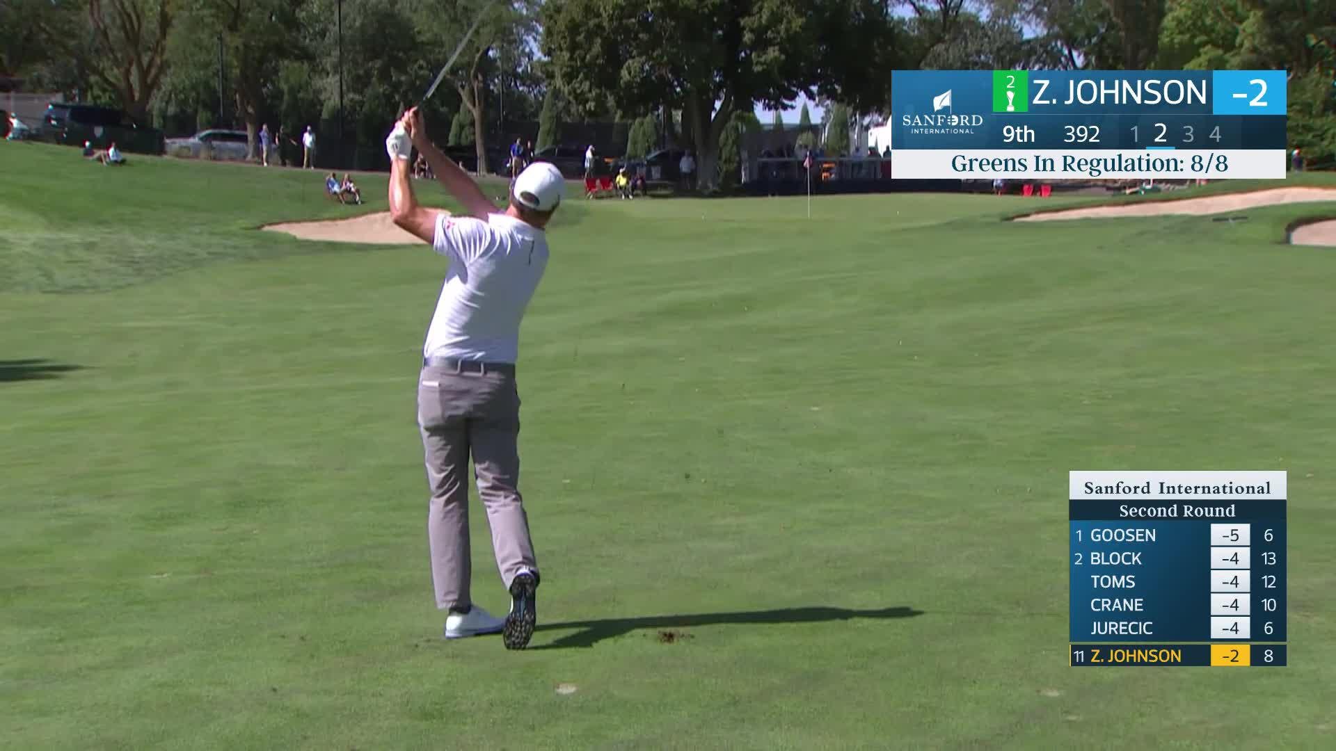 Zach Johnson makes birdie on No. 9 at Sanford International