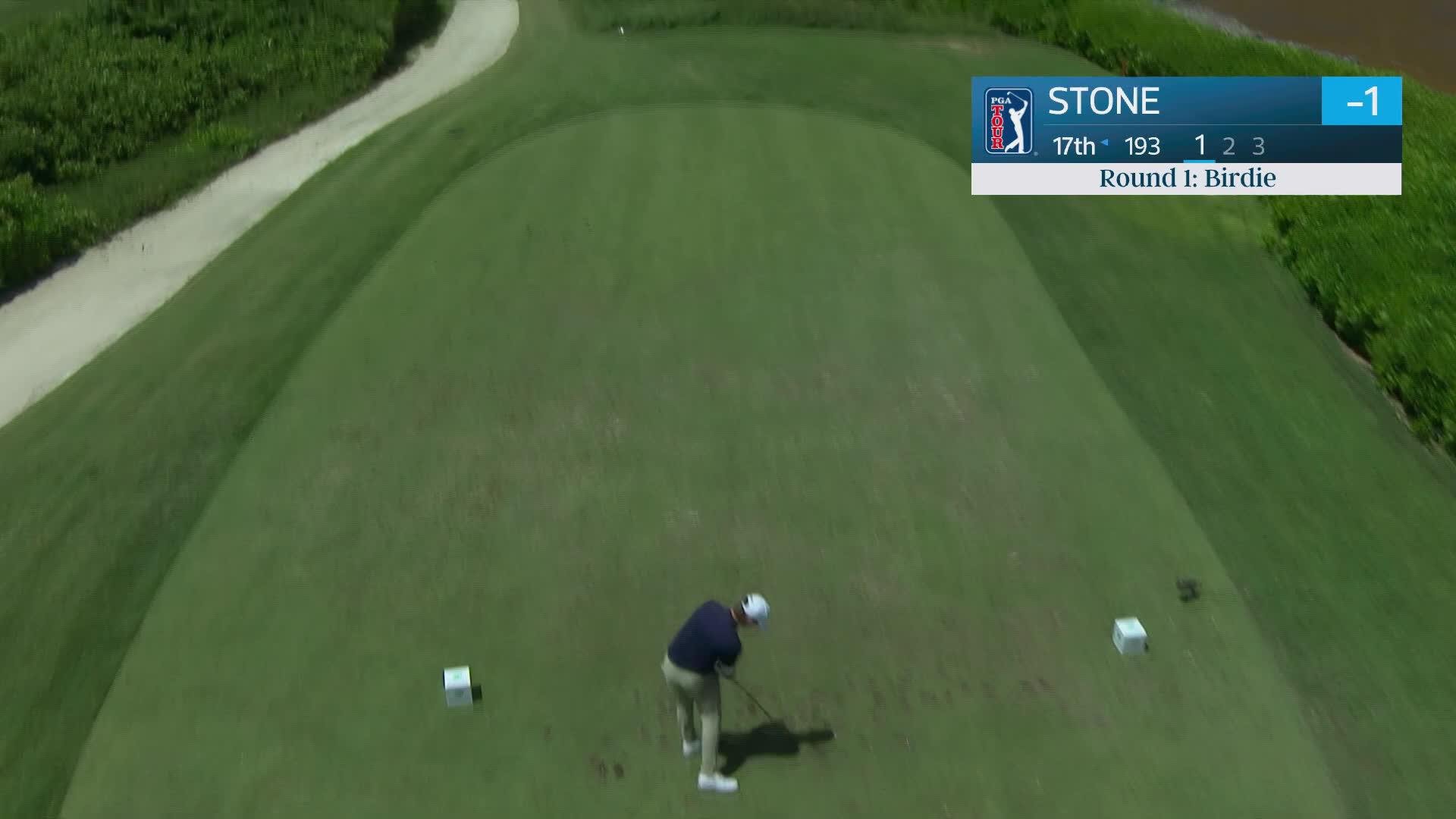 Brandon Stone hits tee shot to 10 feet, sets up birdie on No. 17 at Corales Puntacana