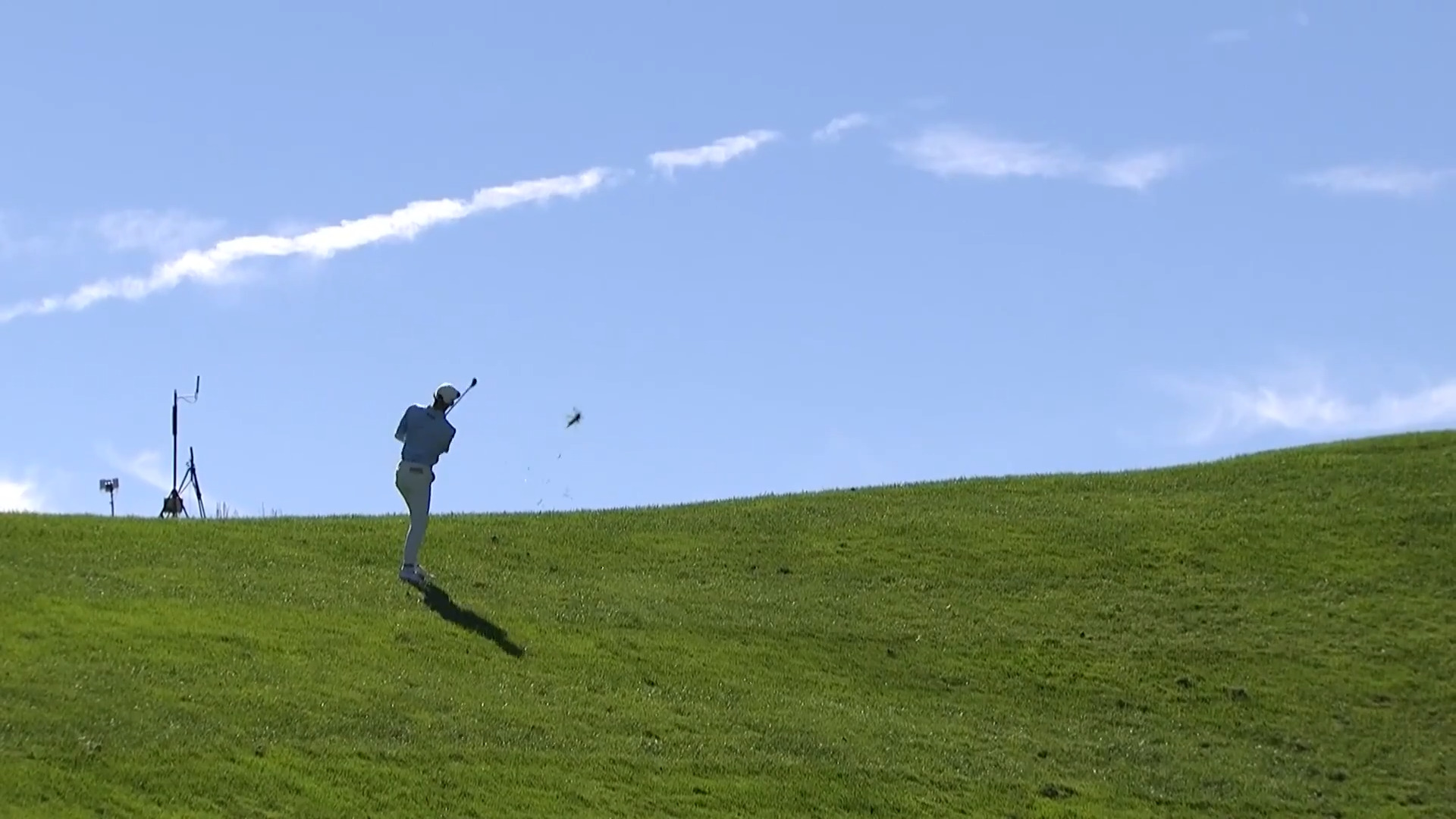 Sam Bennett gets up-and-down from the hill to make birdie at Korn Ferry Tour Champ