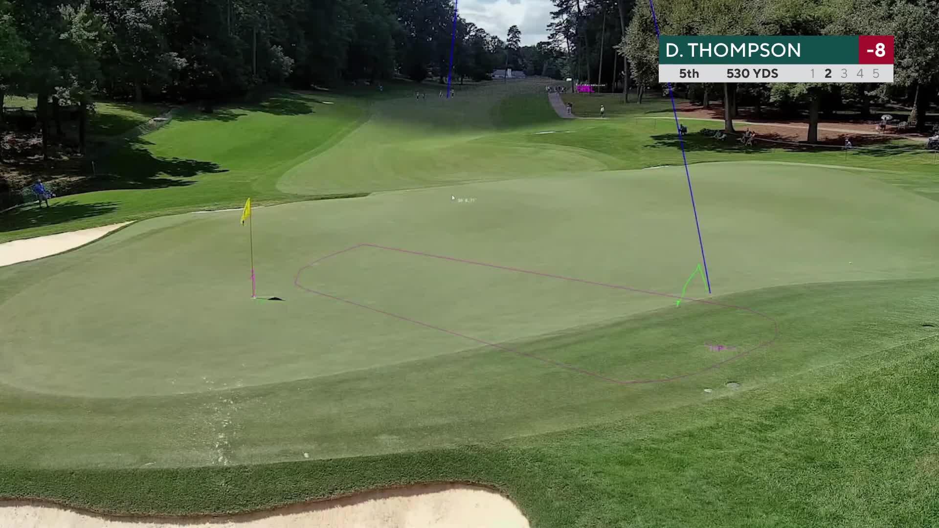 Davis Thompson holes 186-yard shot for albatross on No. 5 at Wyndham