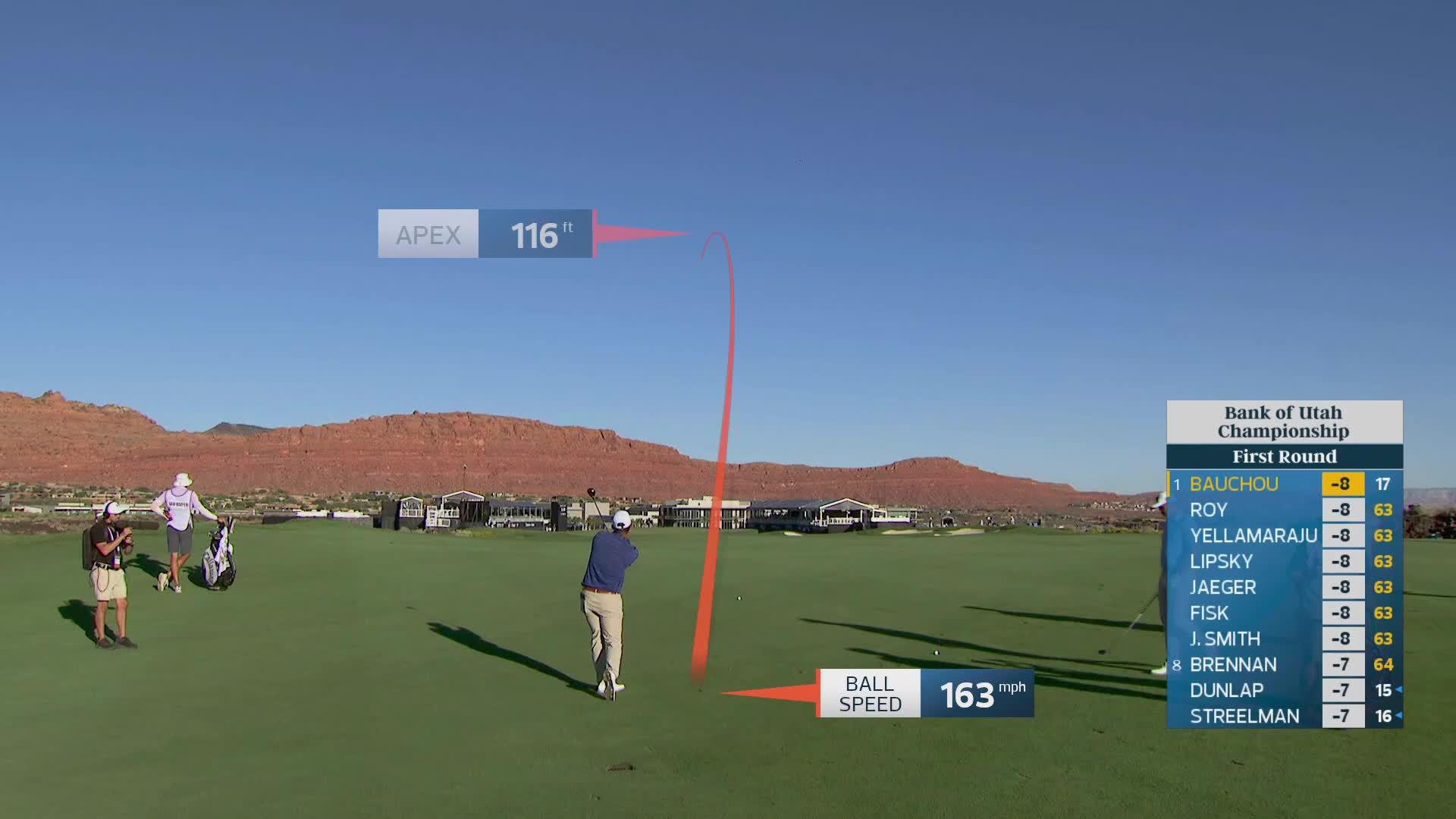 Zachary Bauchou reaches par-5 No. 18 in two, makes birdie at Bank of Utah
