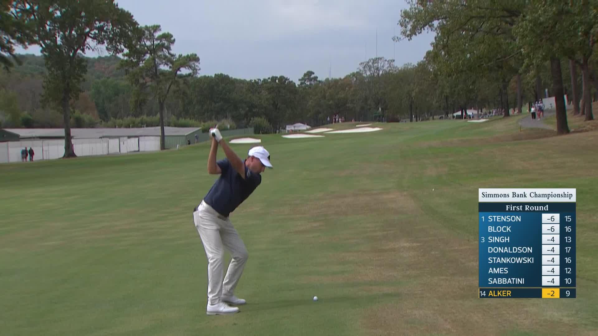Steven Alker makes eagle on No. 10 at Simmons Bank Championship