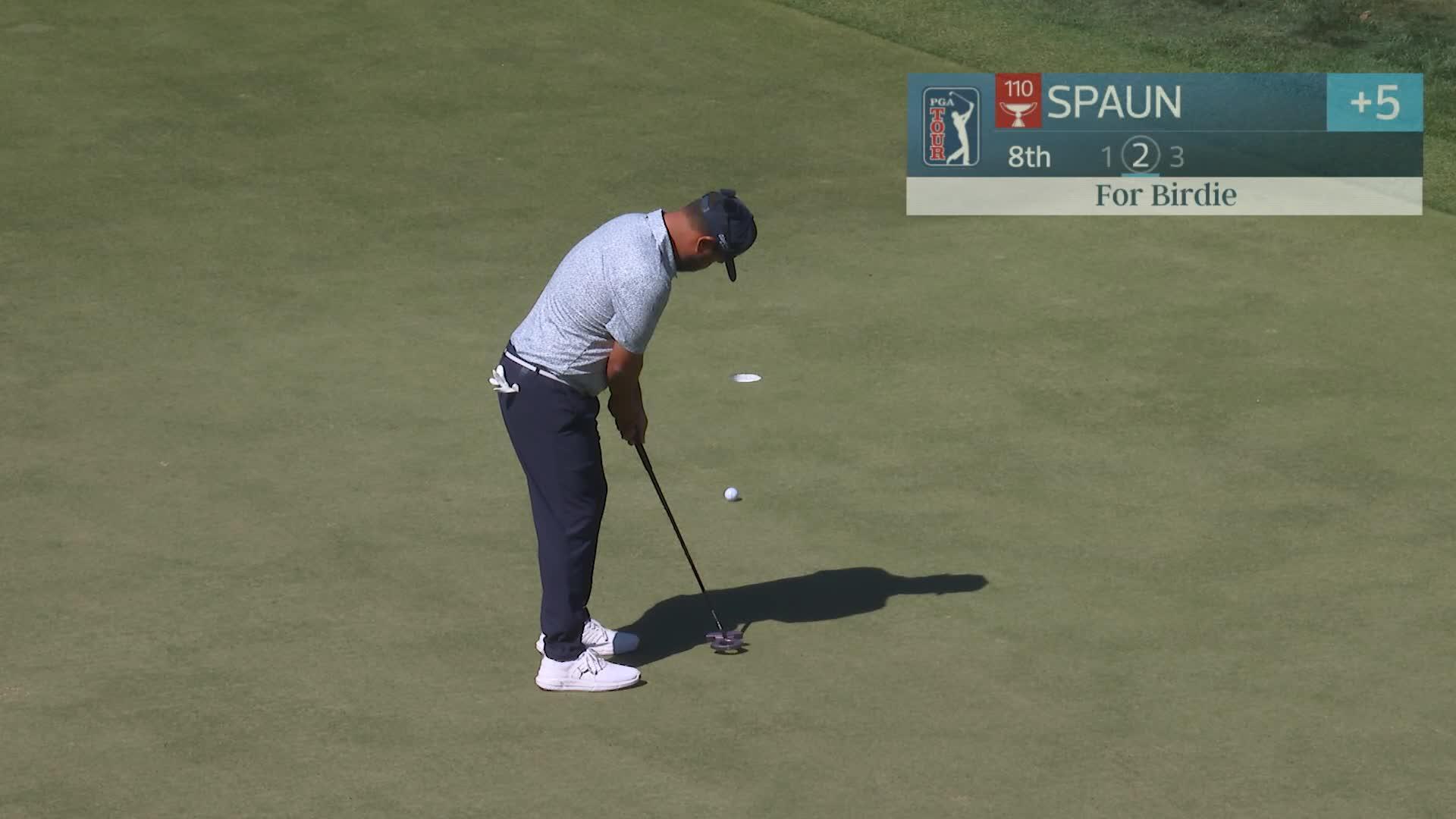 J.J. Spaun hits 233-yard drive to 11 feet, sets up birdie on No. 8 at Valspar