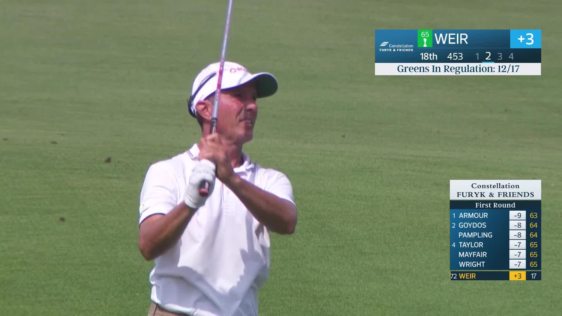 Mike Weir makes birdie on No. 18 at Constellation FURYK & FRIENDS