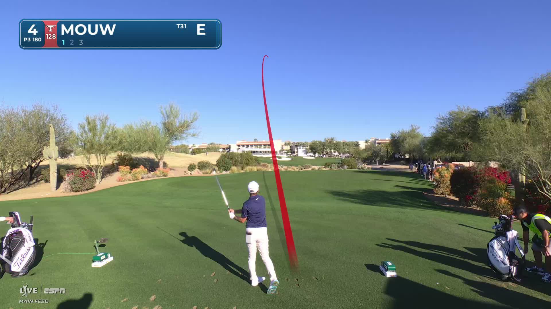 William Mouw hits 180-yard tee shot to 5 feet, sets up birdie on No. 4 at WM Phoenix Open