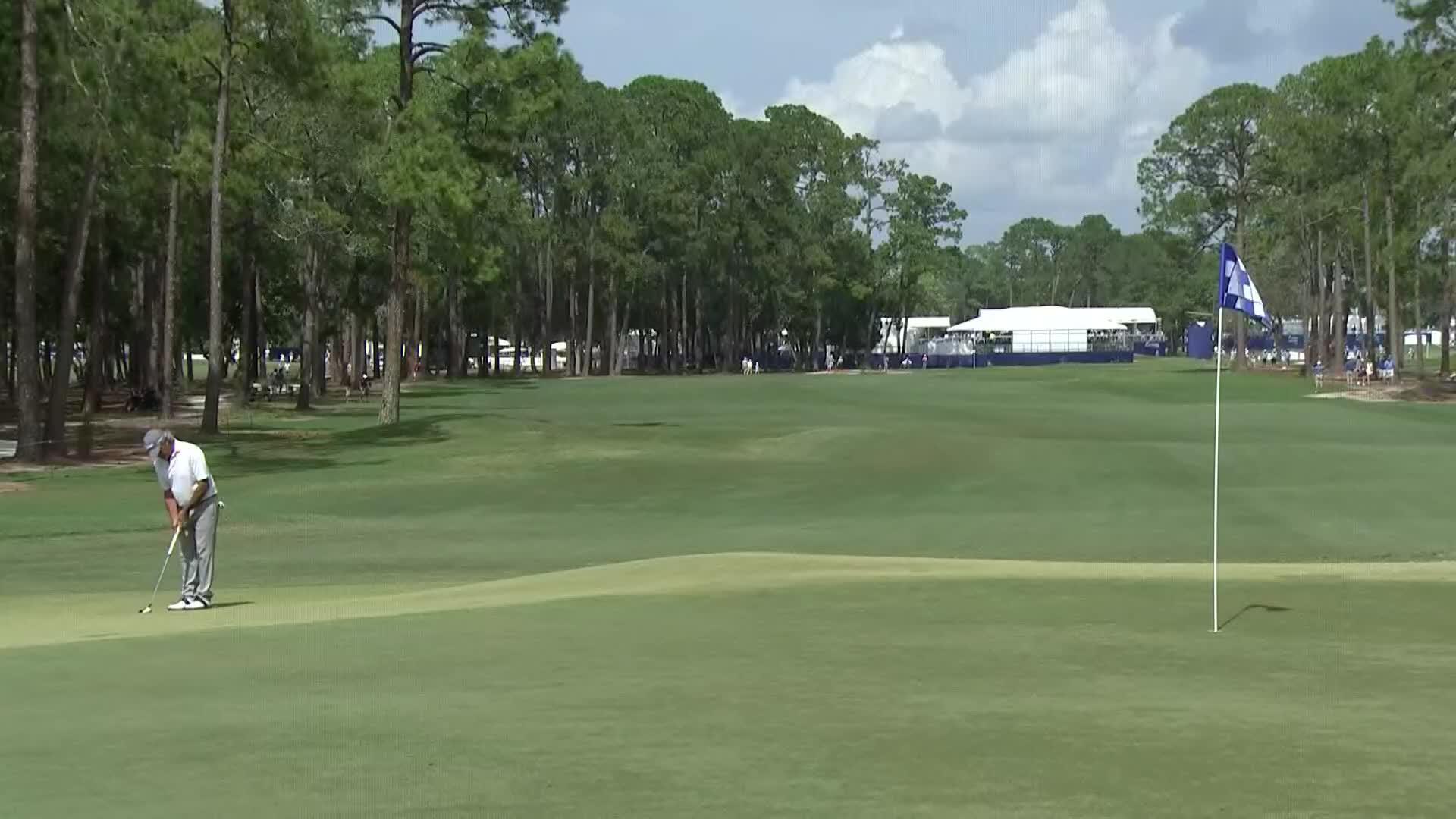 Carlos Franco converts birdie at FURYK & FRIENDS