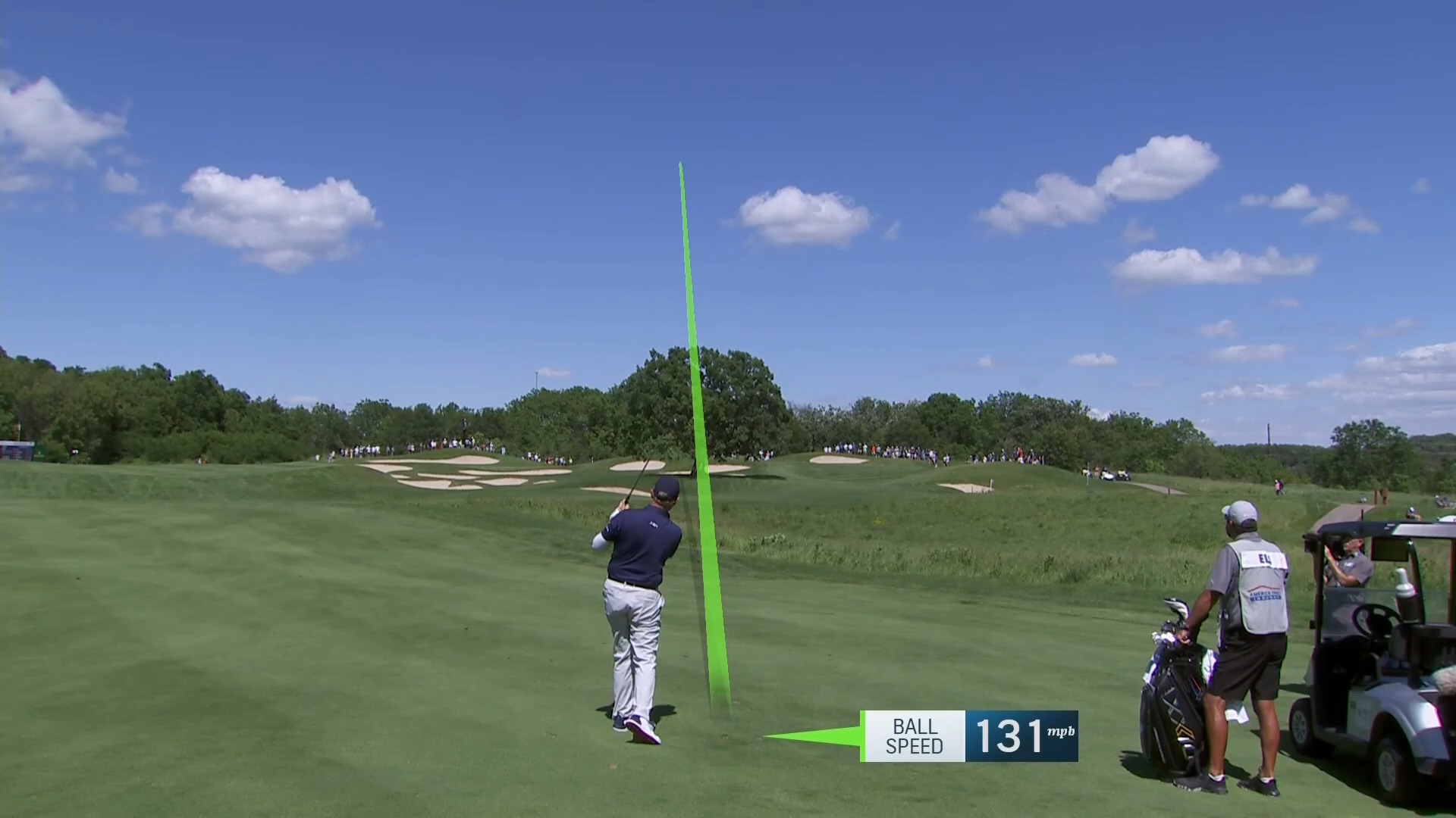 Ernie Els reaches in <a href=