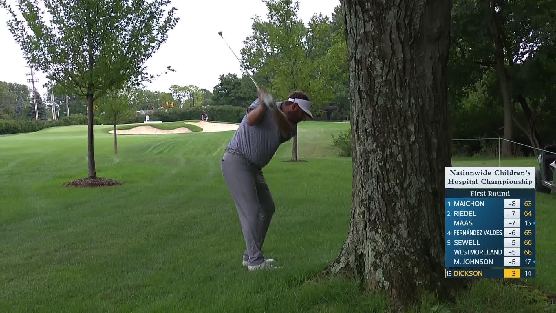 Taylor Dickson makes birdie on No. 15 at Nationwide Children's