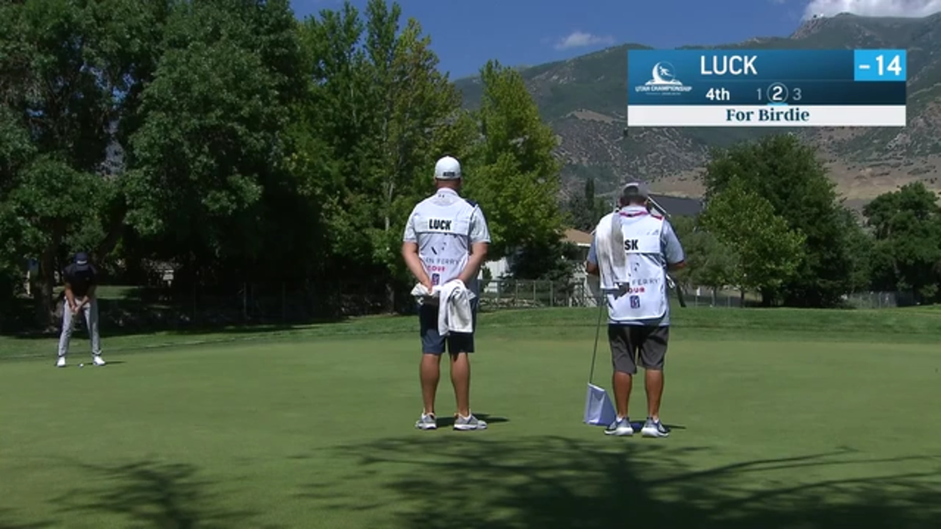 Curtis Luck drains long range birdie putt at Utah Championship