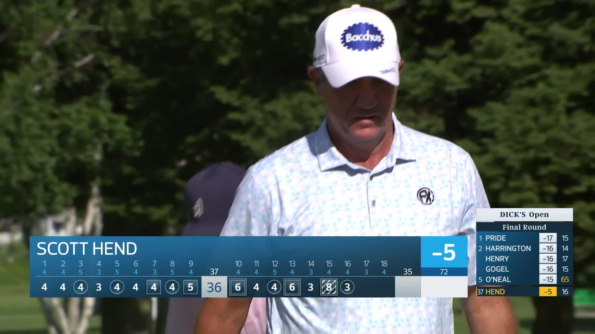 Scott Hend makes birdie on No. 16 at DICK'S Open