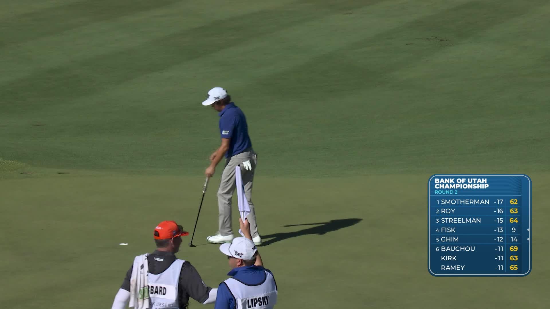 David Lipsky sinks 7-foot birdie putt on No. 3 at Bank of Utah