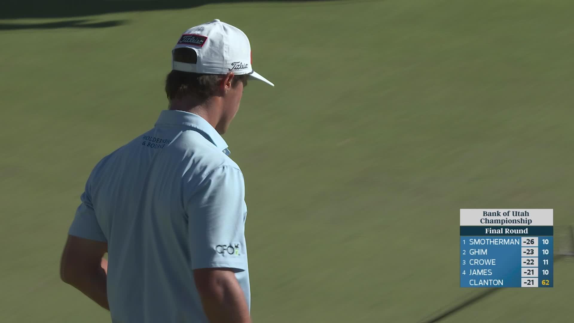 David Ford sinks 9-foot putt for birdie on No. 13 at Bank of Utah