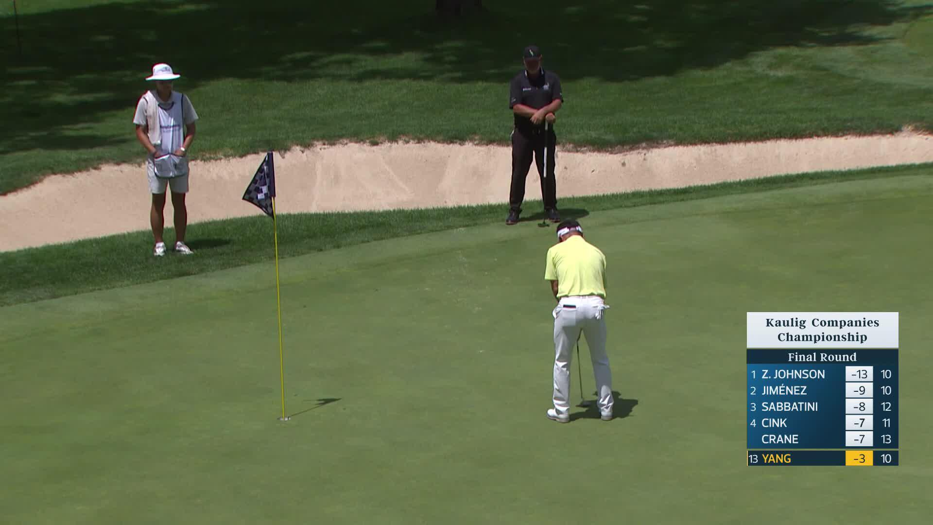 Y.E. Yang makes birdie on No. 11 at Kaulig Companies Championship