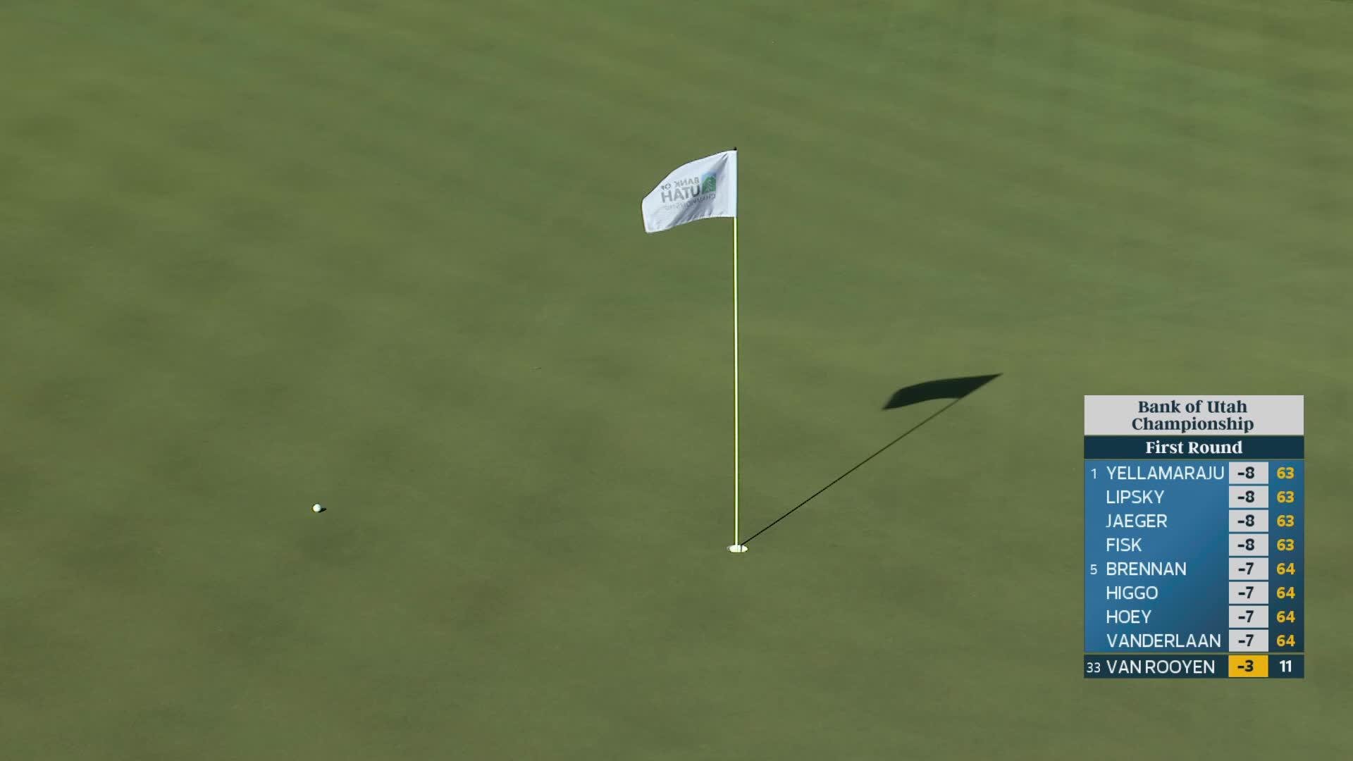 Erik van Rooyen's 194-yard approach sets up birdie on No. 12 at Bank of Utah