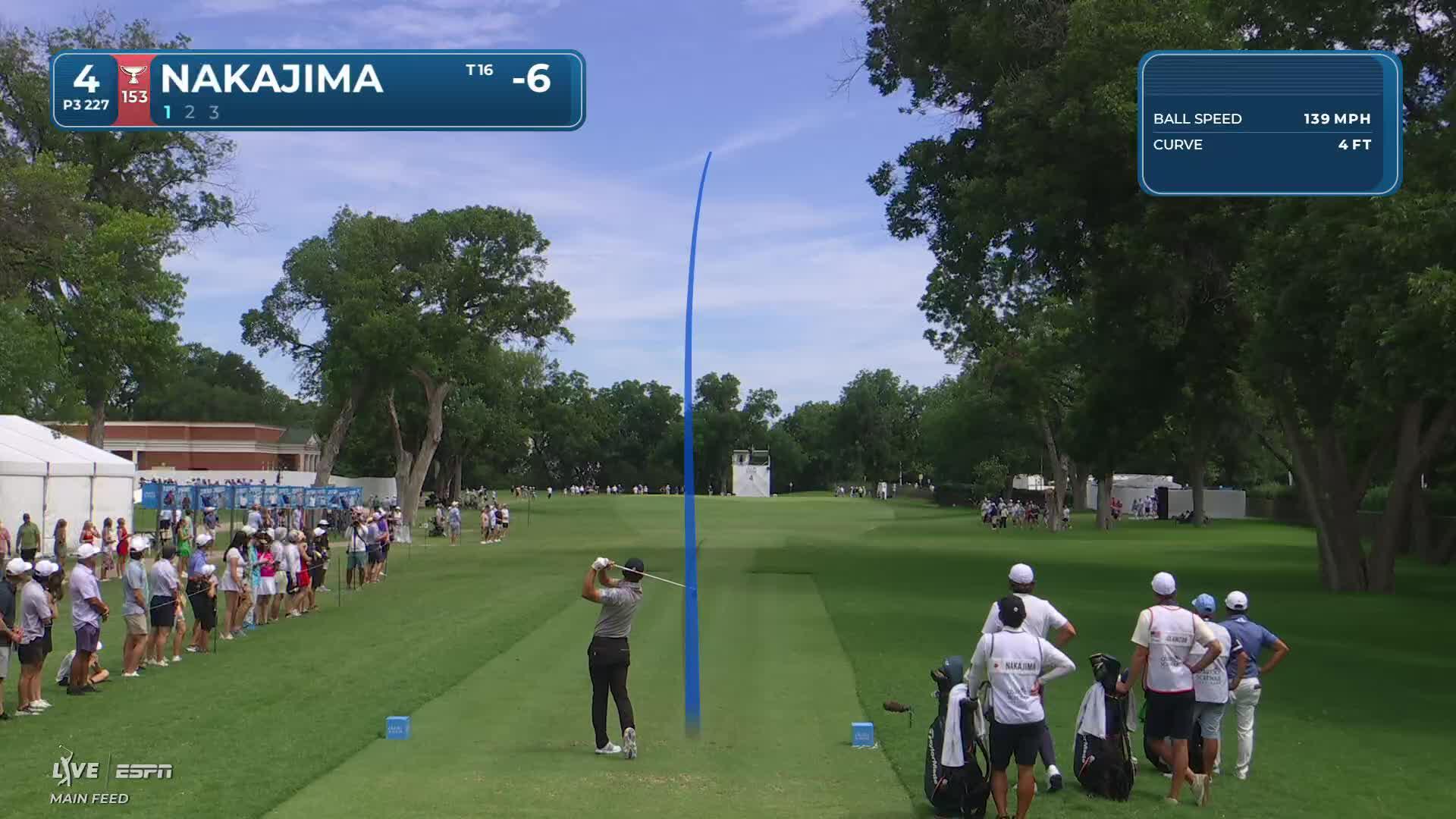Keita Nakajima hits tee shot to 9 feet, sets up birdie on No. 4 at Charles Schwab