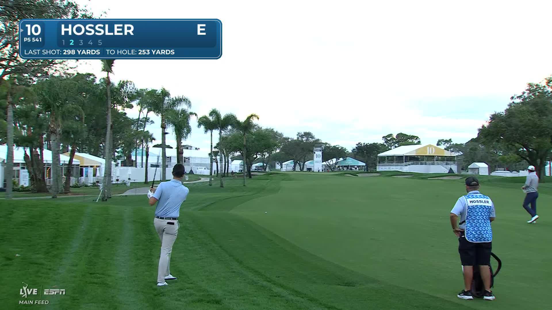 Beau Hossler sinks 9-foot birdie putt on No. 10 at Cognizant Classic