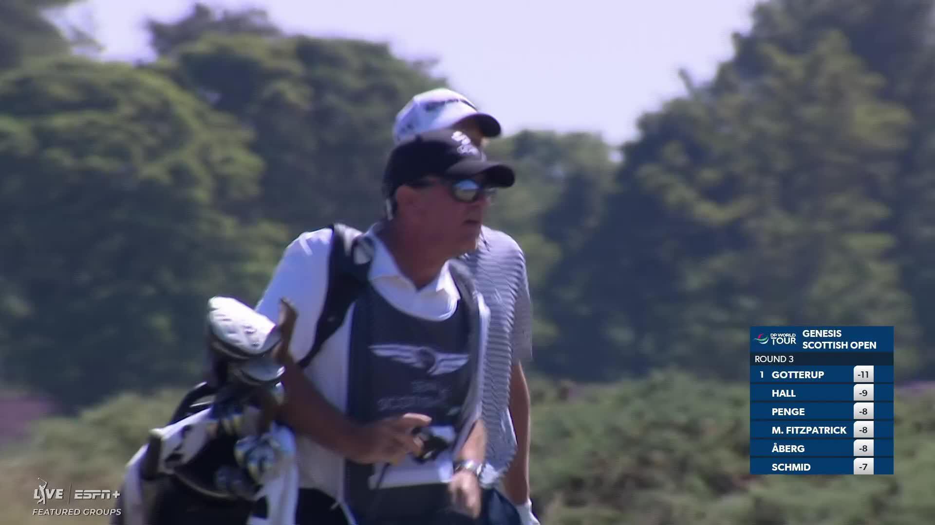 Martin Couvra makes birdie on No. 5 at Genesis Scottish Open