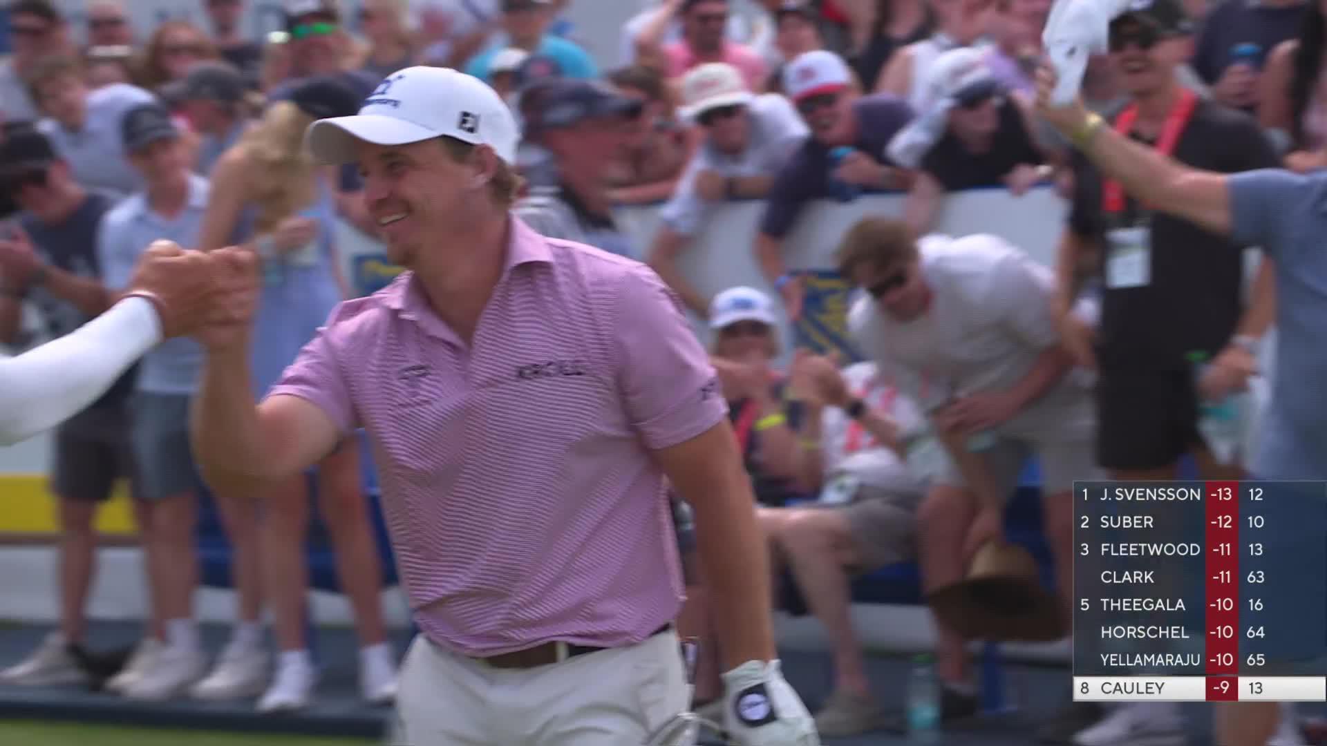 Bud Cauley hits tee shot to 8 feet, sets up birdie on No. 14 at RBC Canadian