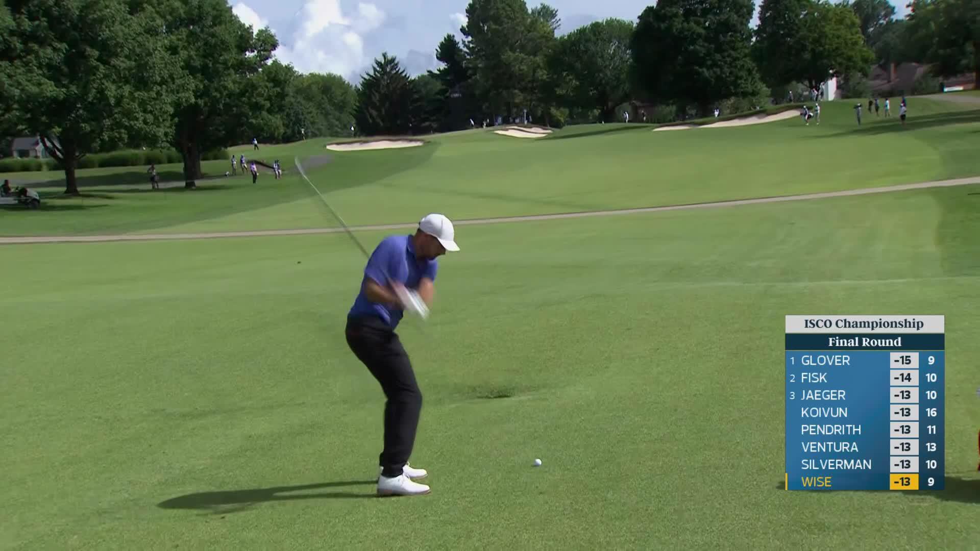 Aaron Wise reaches par-5 No. 10 in two, makes birdie at ISCO Championship