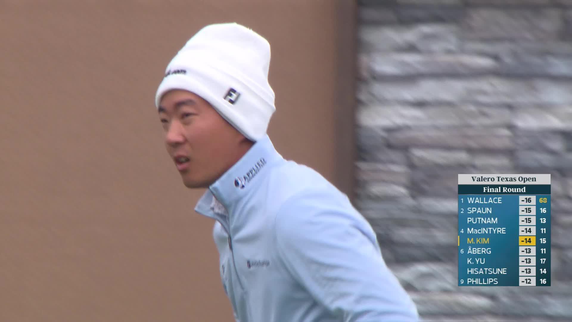 Michael Kim nearly aces No. 16 at Valero