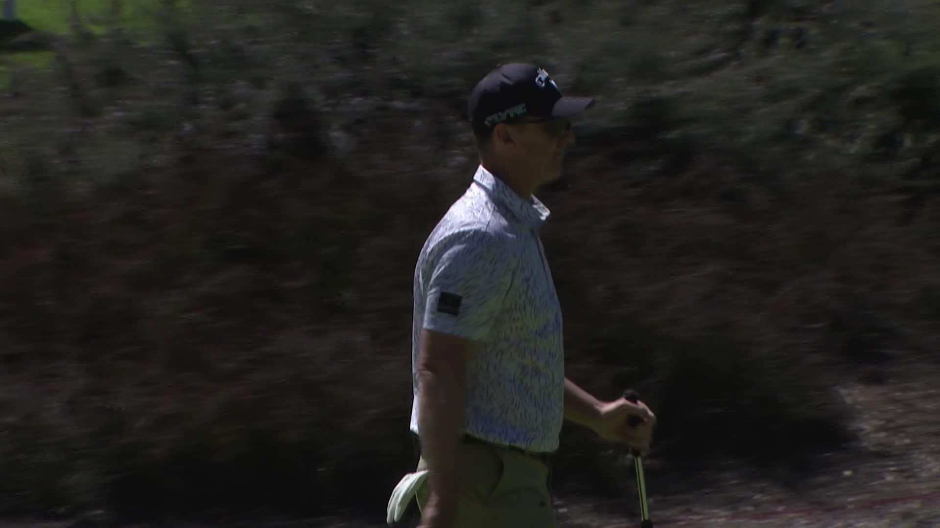 Brendan Jones makes birdie on No. 3 at Hoag Classic
