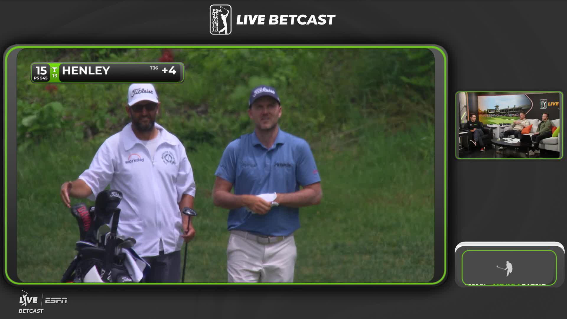 Russell Henley reaches par-5 No. 15 in two, makes birdie at the Memorial