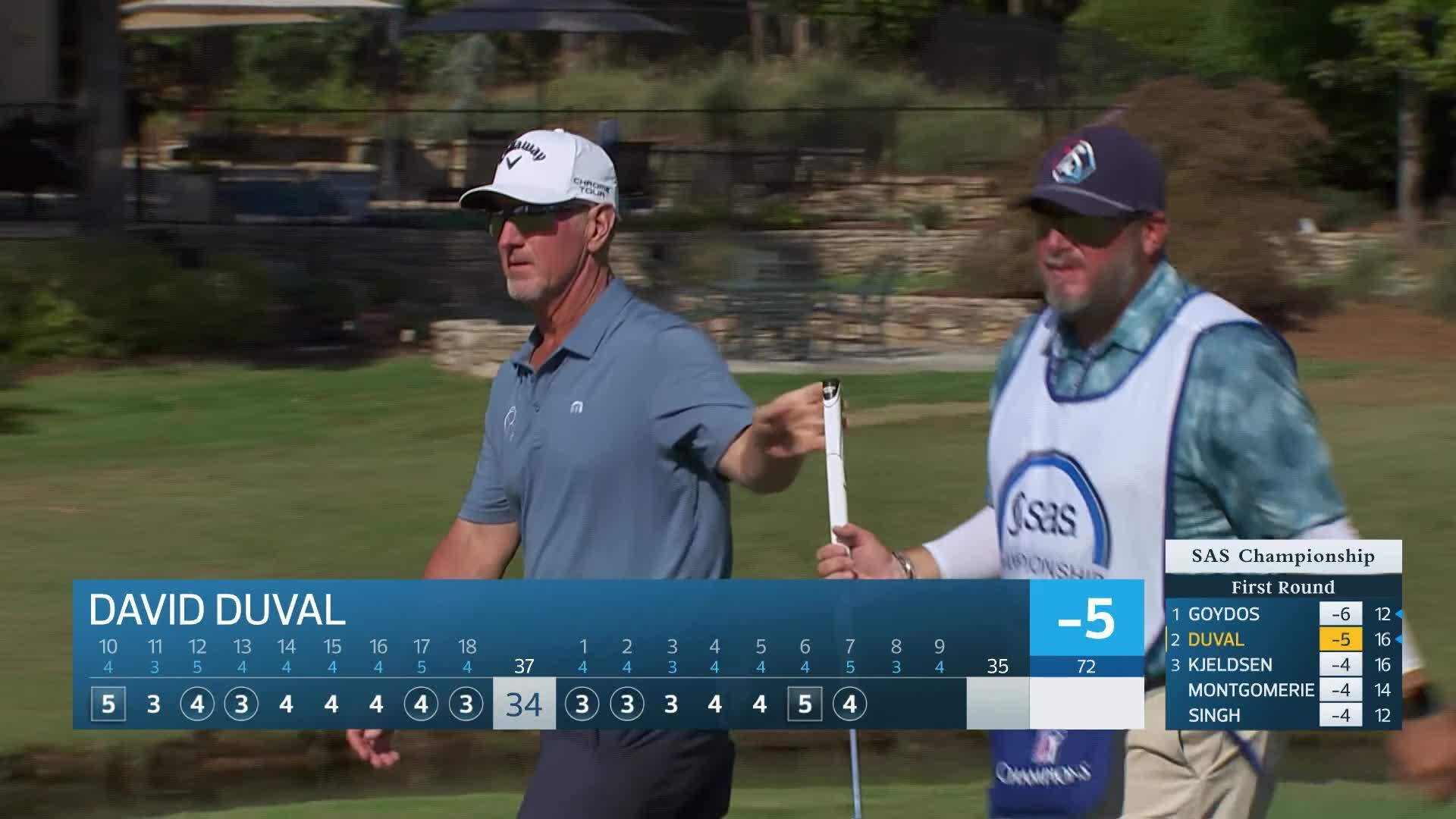 David Duval makes birdie on No. 7 at SAS Championship