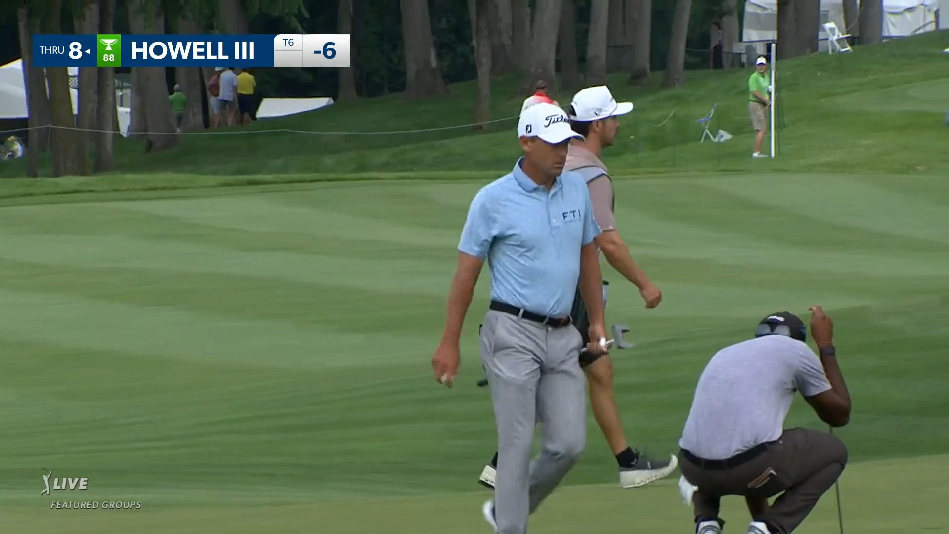 Charles Howell III taps in birdie on No. 17 at John Deere