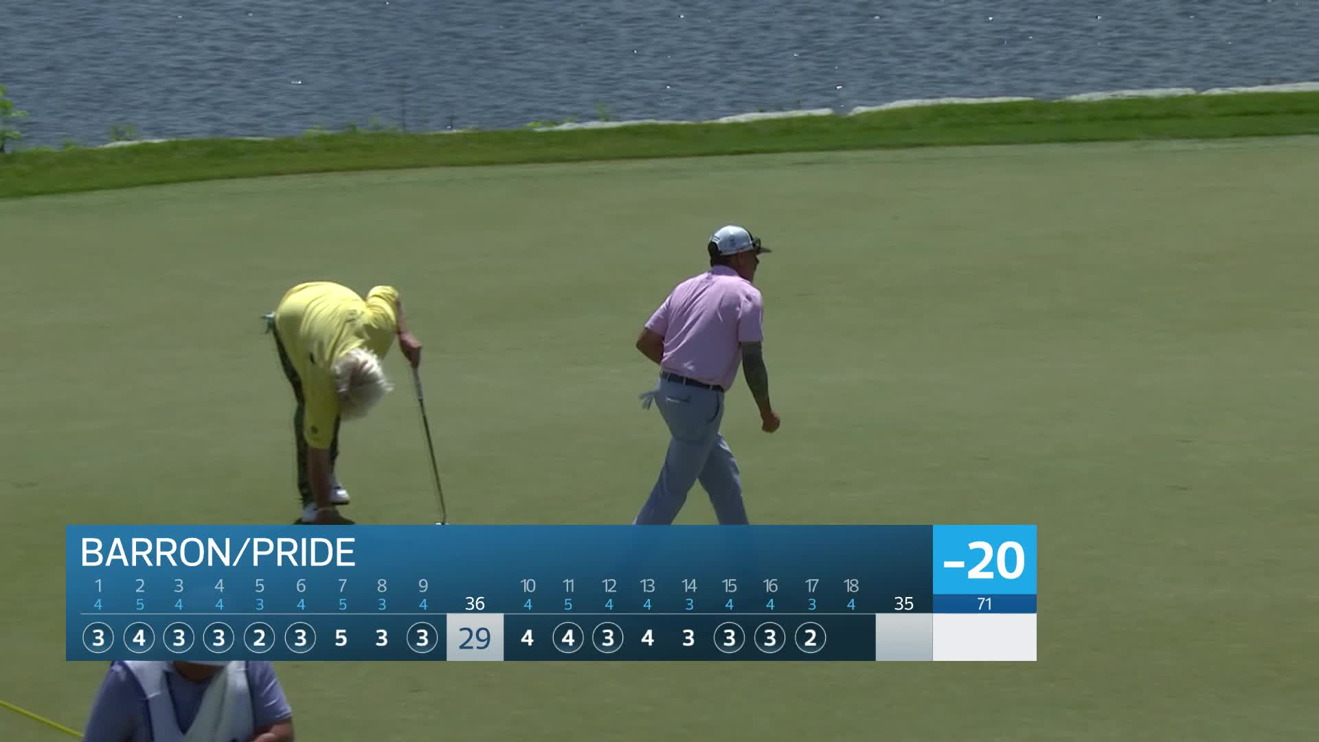 Team Barron/Pride makes birdie on No. 17 at American Family Insurance Championship