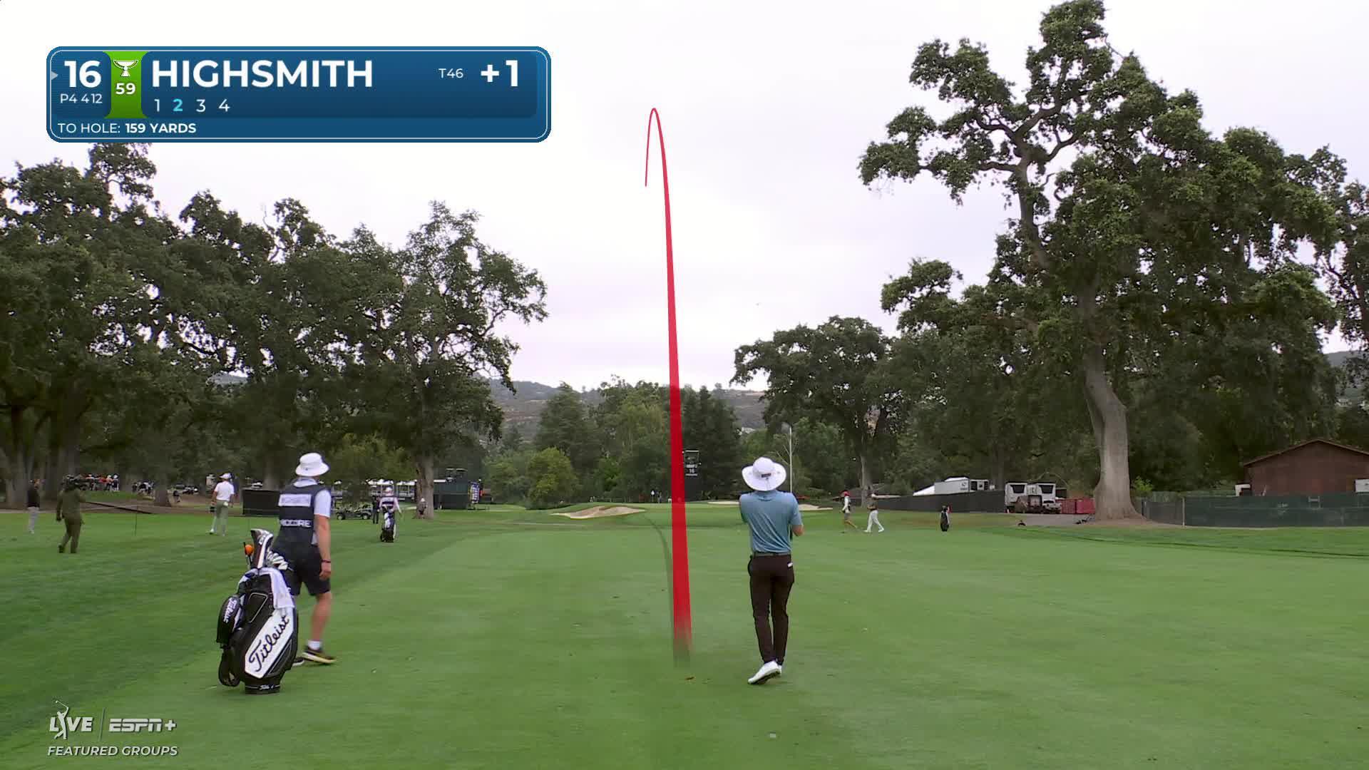 Joe Highsmith hits 159-yard approach to 3 feet, sets up birdie on No. 16 at Procore