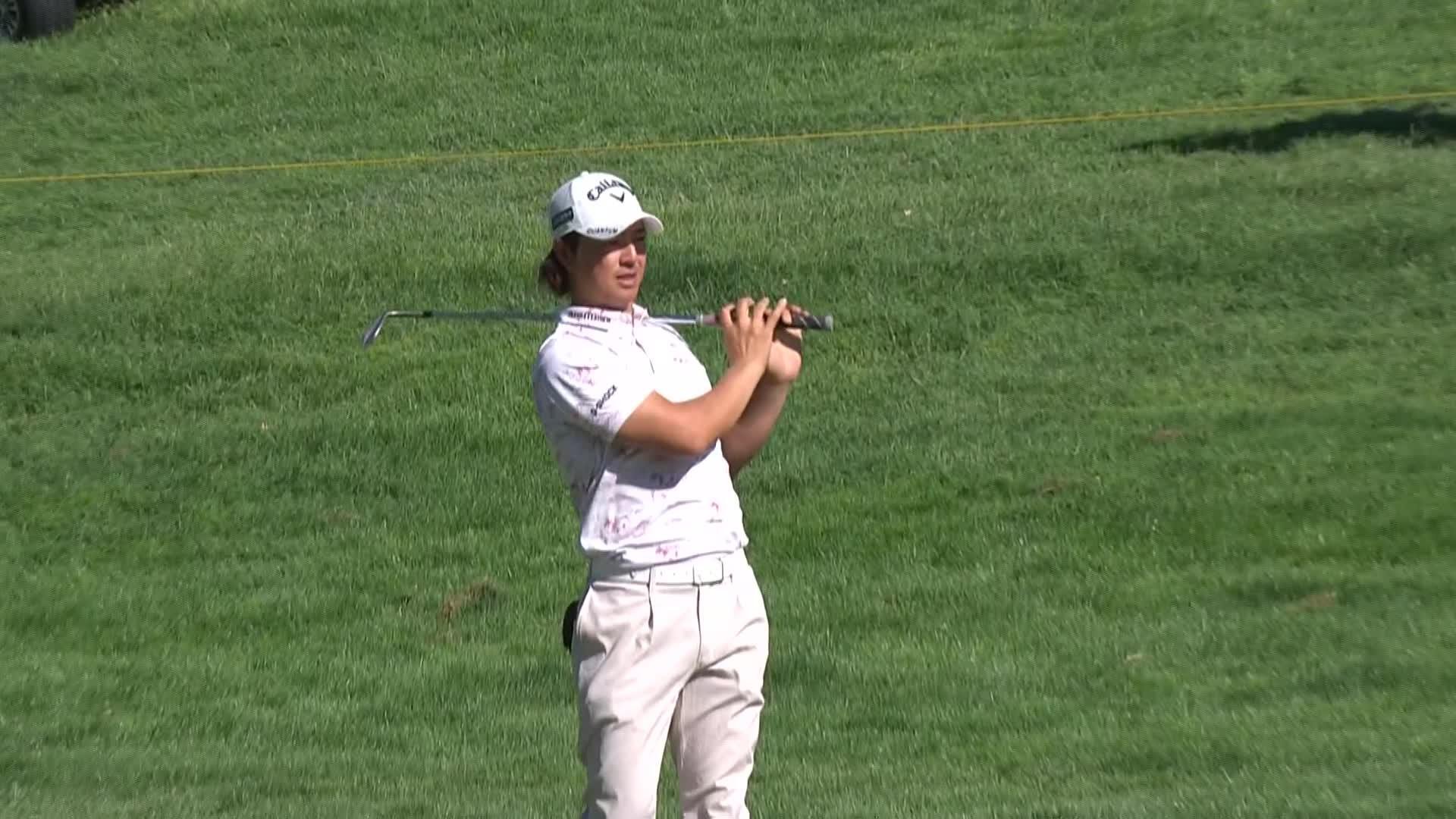 Ryo Ishikawa makes birdie on No. 14 at Utah Championship