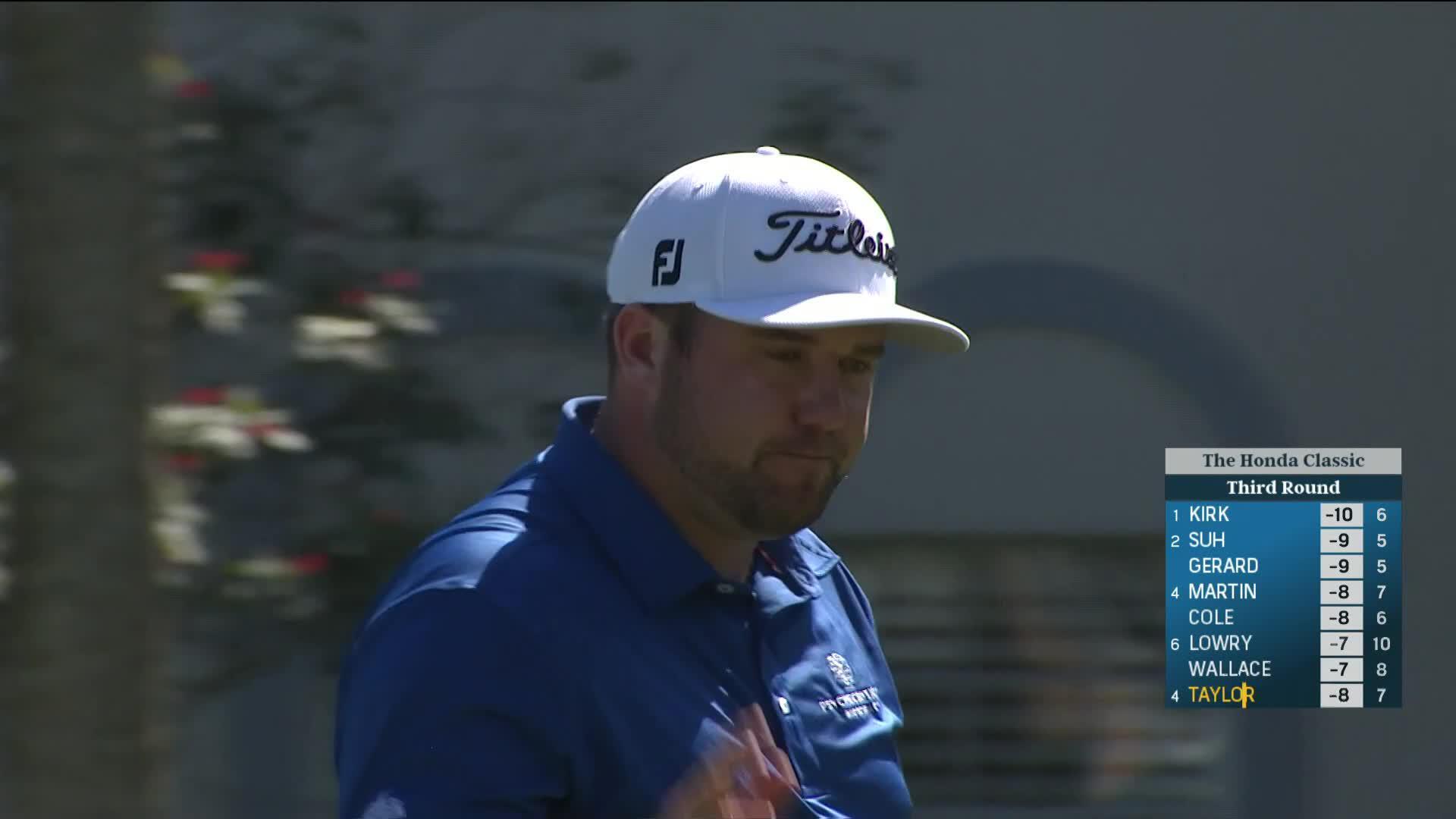 Ben Taylor swings in right-to-left birdie putt at Honda