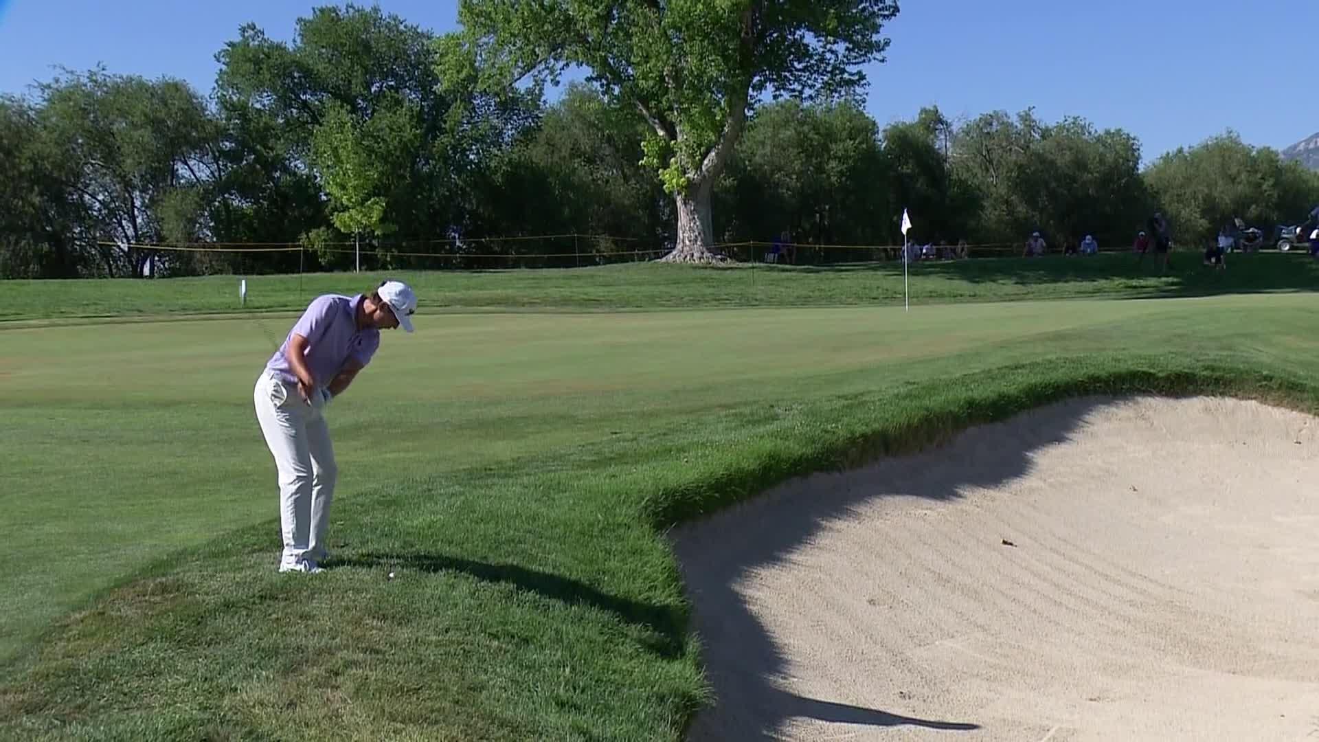 Filip Jakubcik makes birdie on No. 13 at Utah Championship