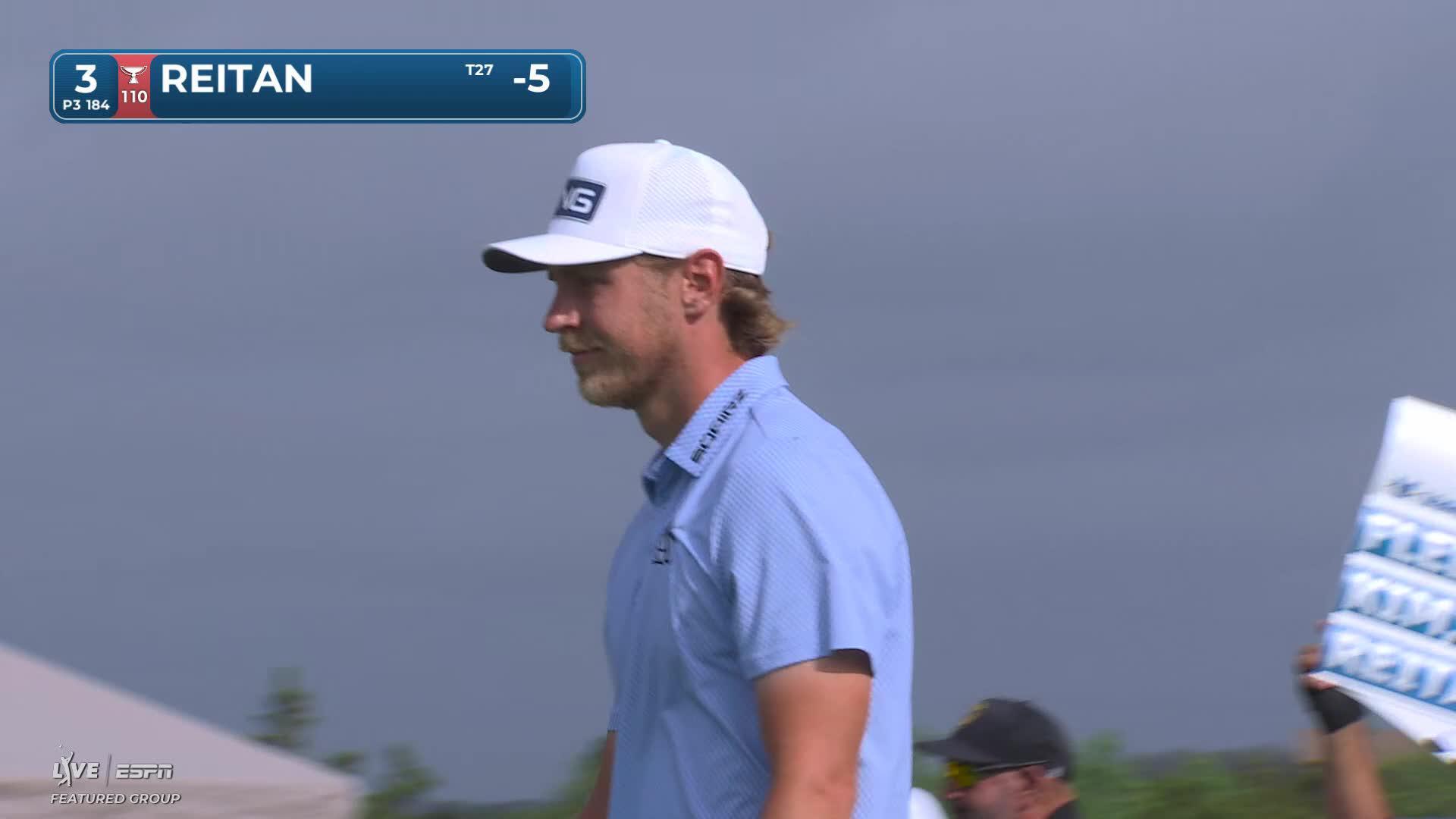 Kristoffer Reitan nearly aces No. 3, sets up birdie at Valero