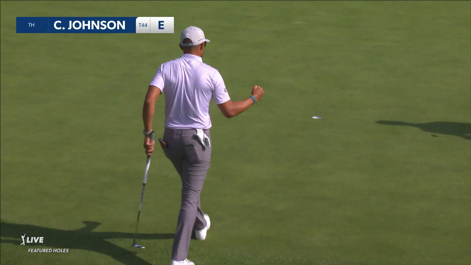 Chase Johnson makes par on No. 4 at Genesis