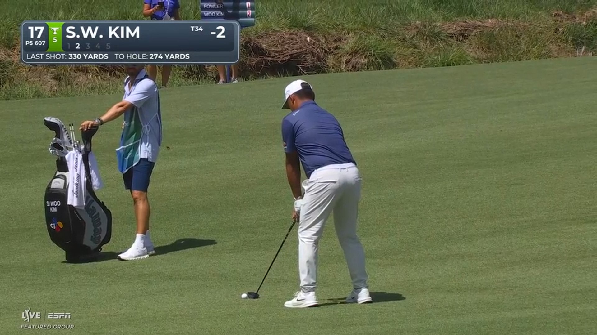 Si Woo Kim's 270-yard approach sets up birdie on No. 17 at BMW Championship