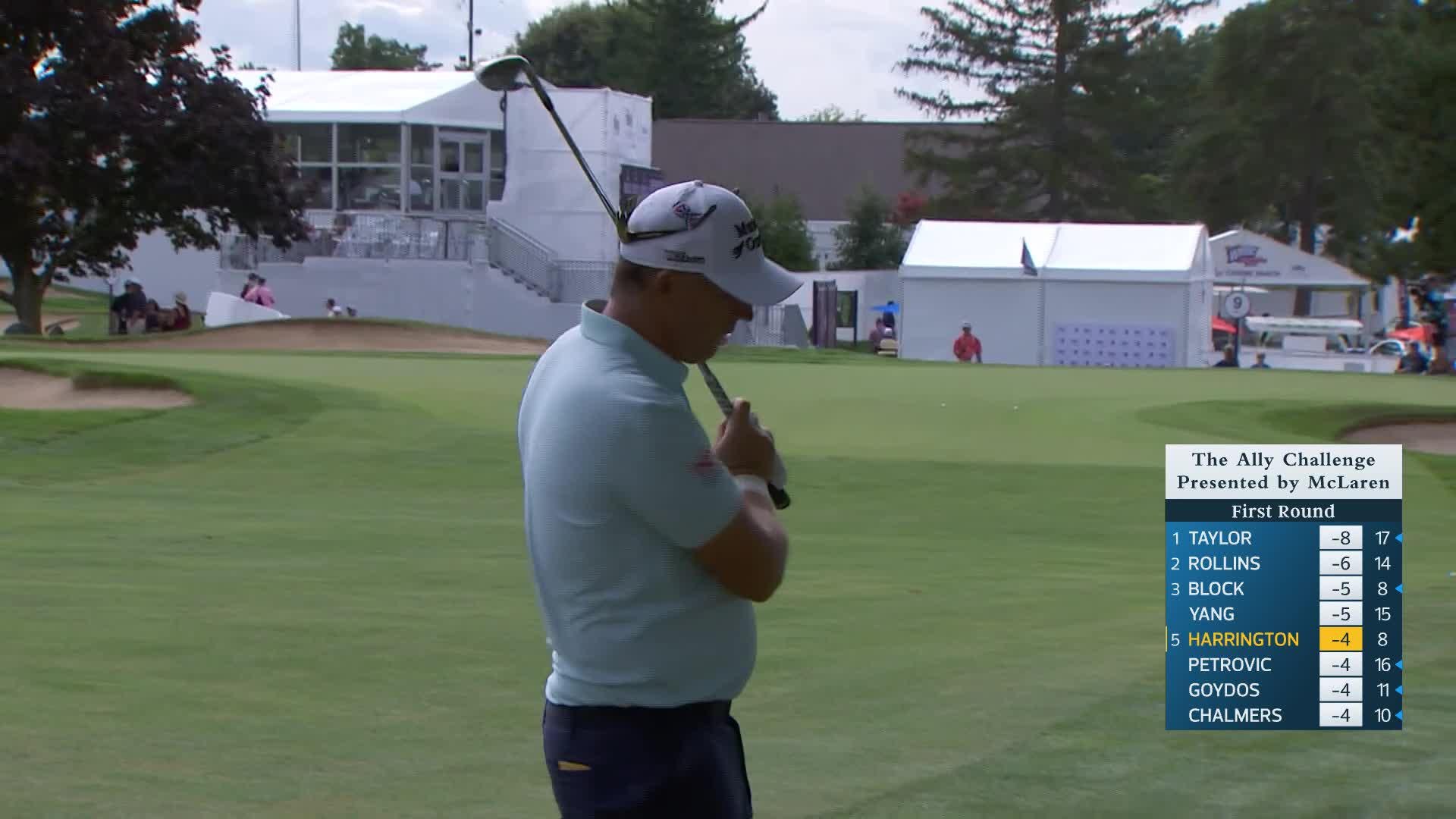 Padraig Harrington makes birdie on No. 9 at The Ally Challenge
