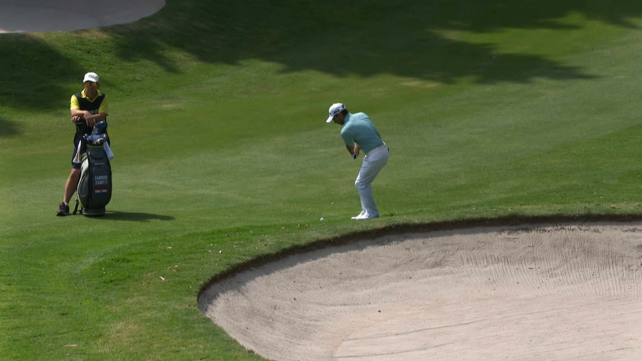 Fabrizio Zanotti nearly holes his second shot at Mexico Championship