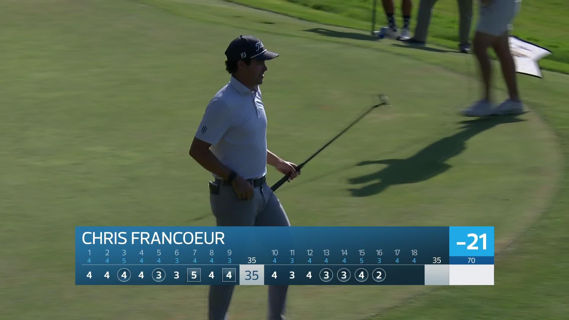 Chris Francoeur makes birdie on No. 16 at Utah Championship