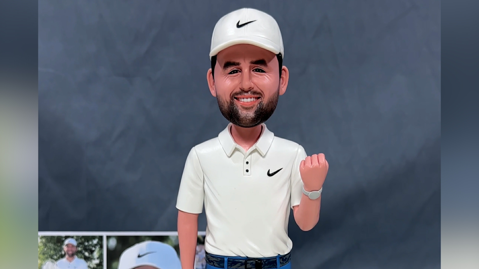 Scottie Scheffler claymation honors 2025 Player of the Year